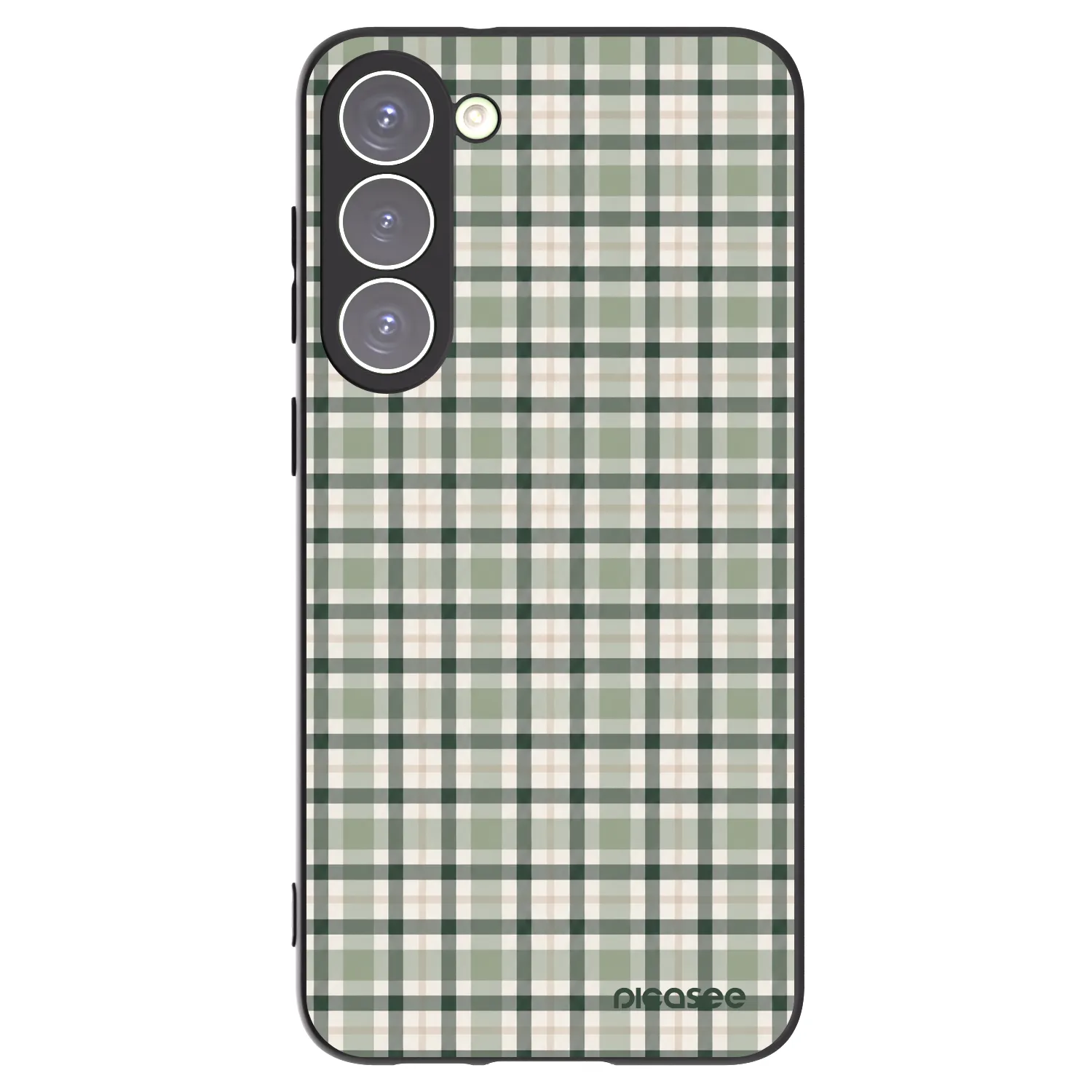 Picasee silikonski črni ovitek za Samsung Galaxy S23+ 5G - Sage Tartan