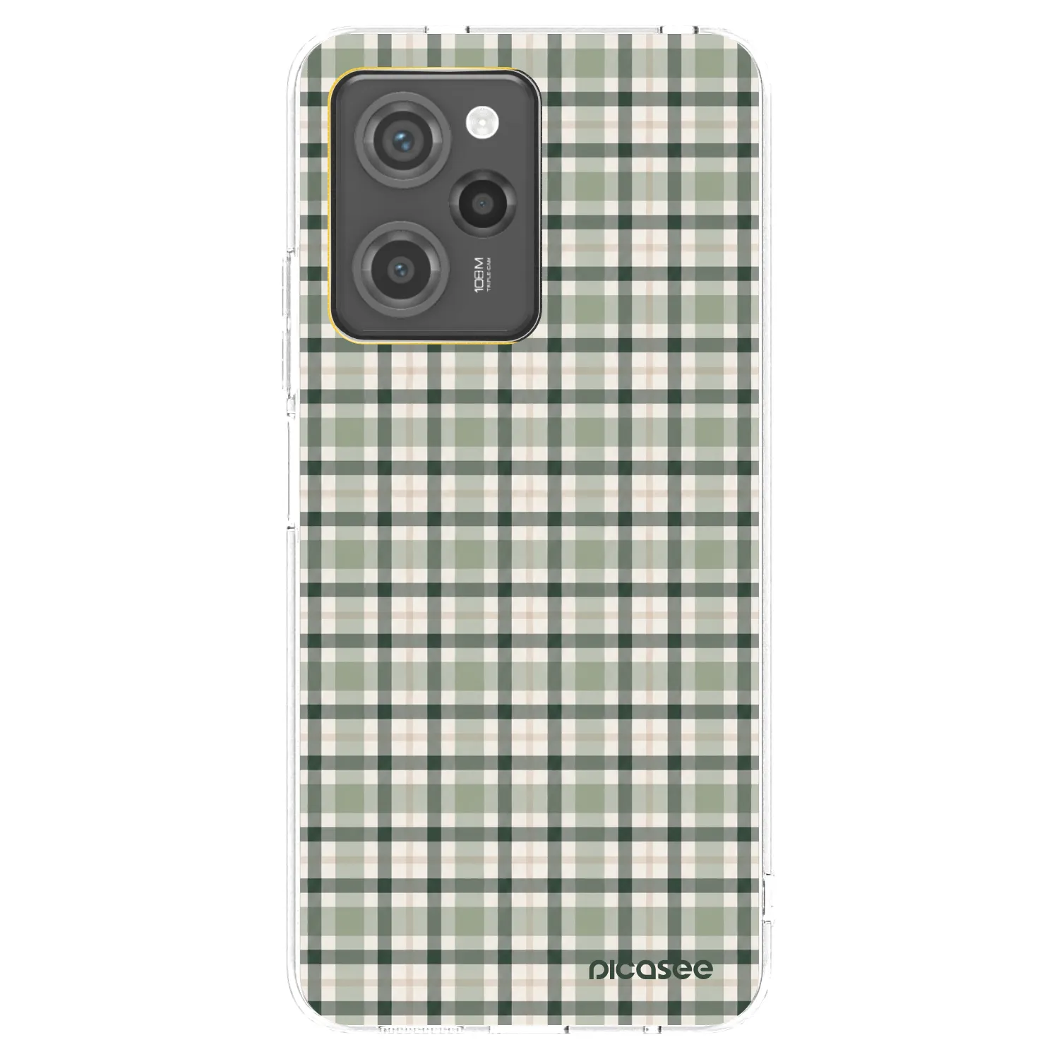 Picasee silikonski prozorni ovitek za Xiaomi Poco X5 Pro - Sage Tartan