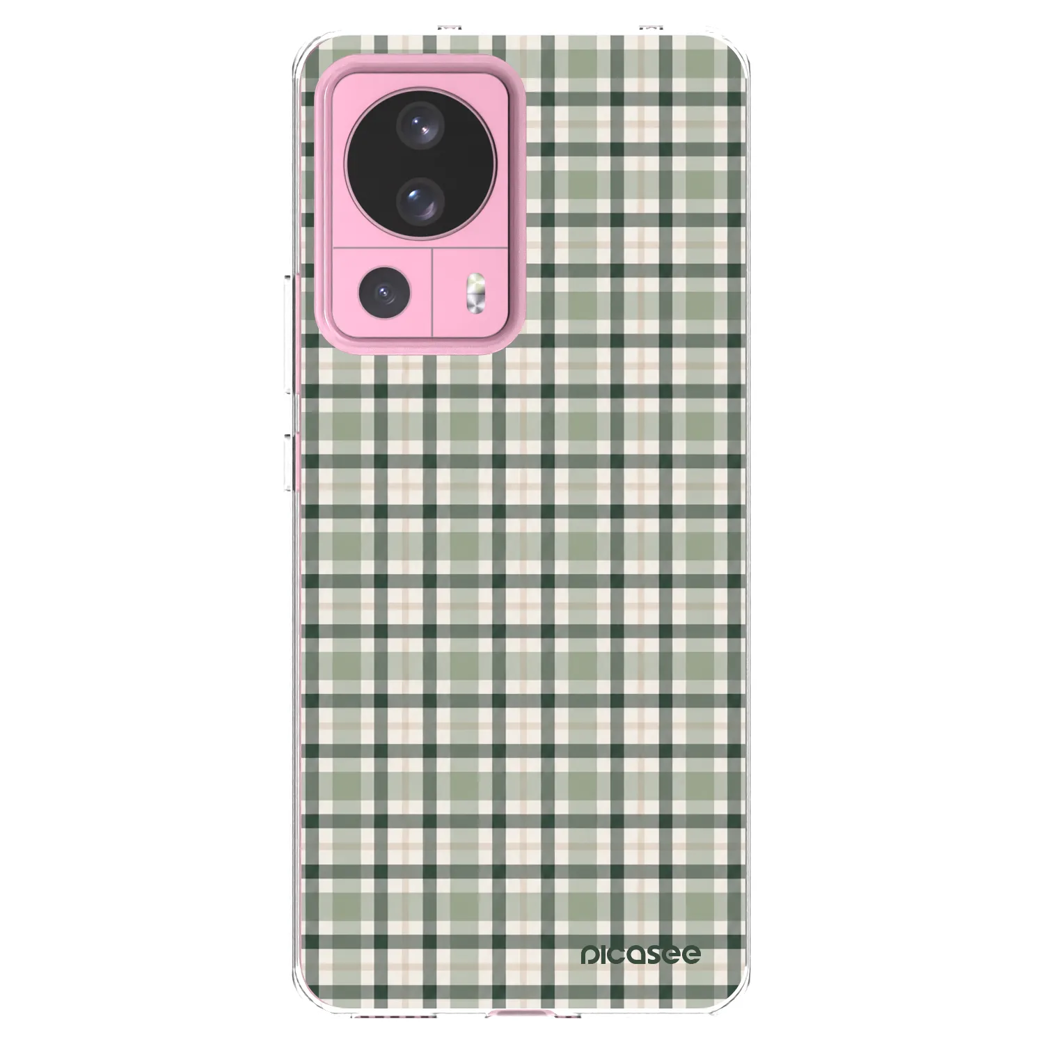 Picasee silikonski prozorni ovitek za Xiaomi 13 Lite - Sage Tartan