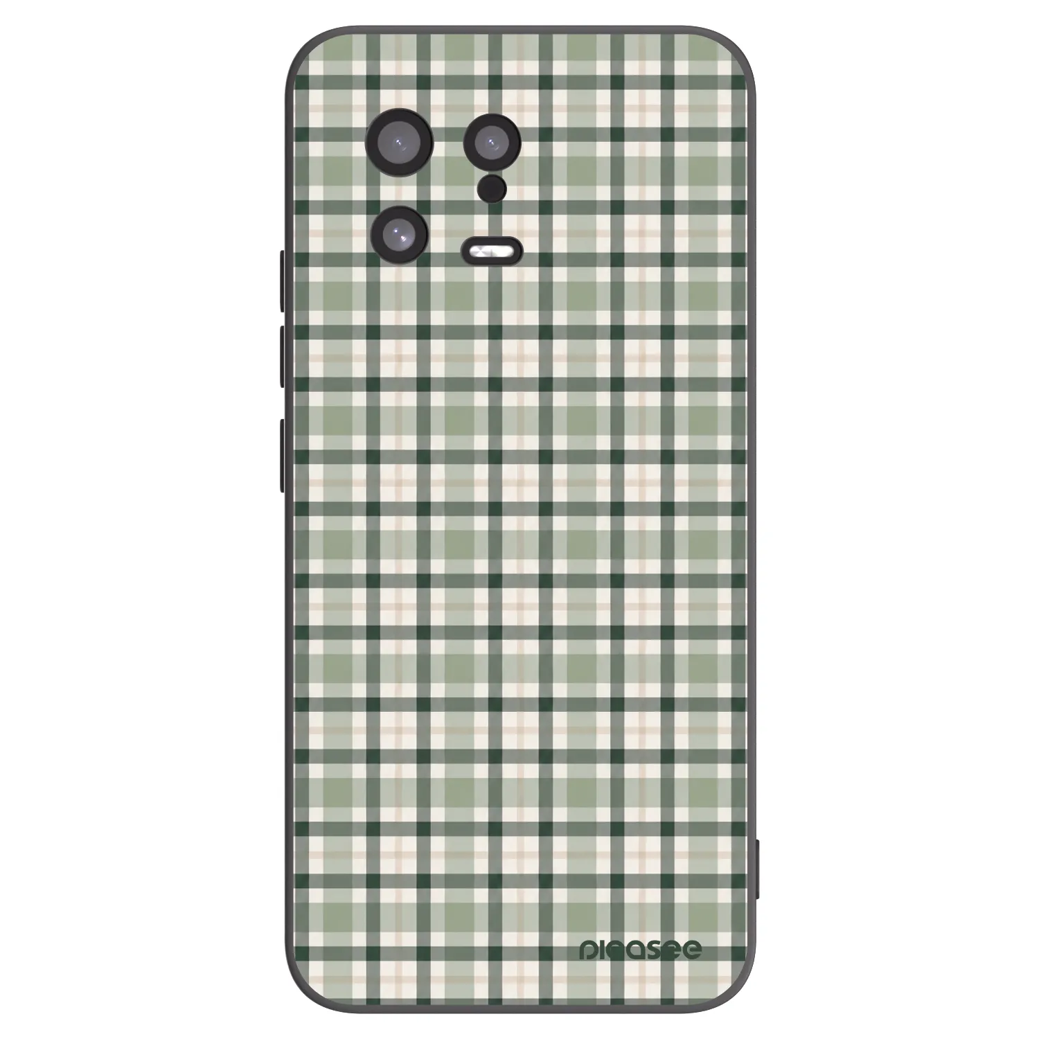 Picasee silikonski črni ovitek za Xiaomi 13 - Sage Tartan