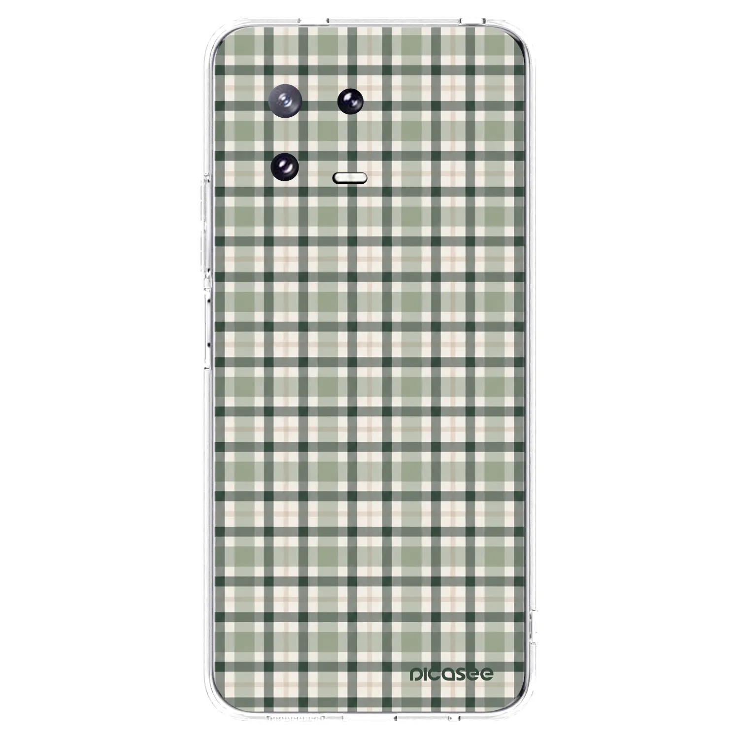 Picasee silikonski prozorni ovitek za Xiaomi 13 Pro - Sage Tartan