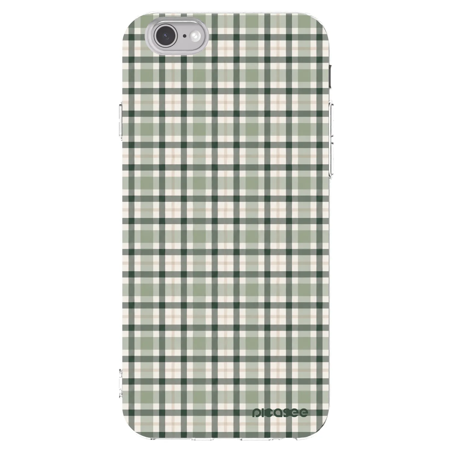 Picasee silikonski prozorni ovitek za Apple iPhone 6/6S - Sage Tartan