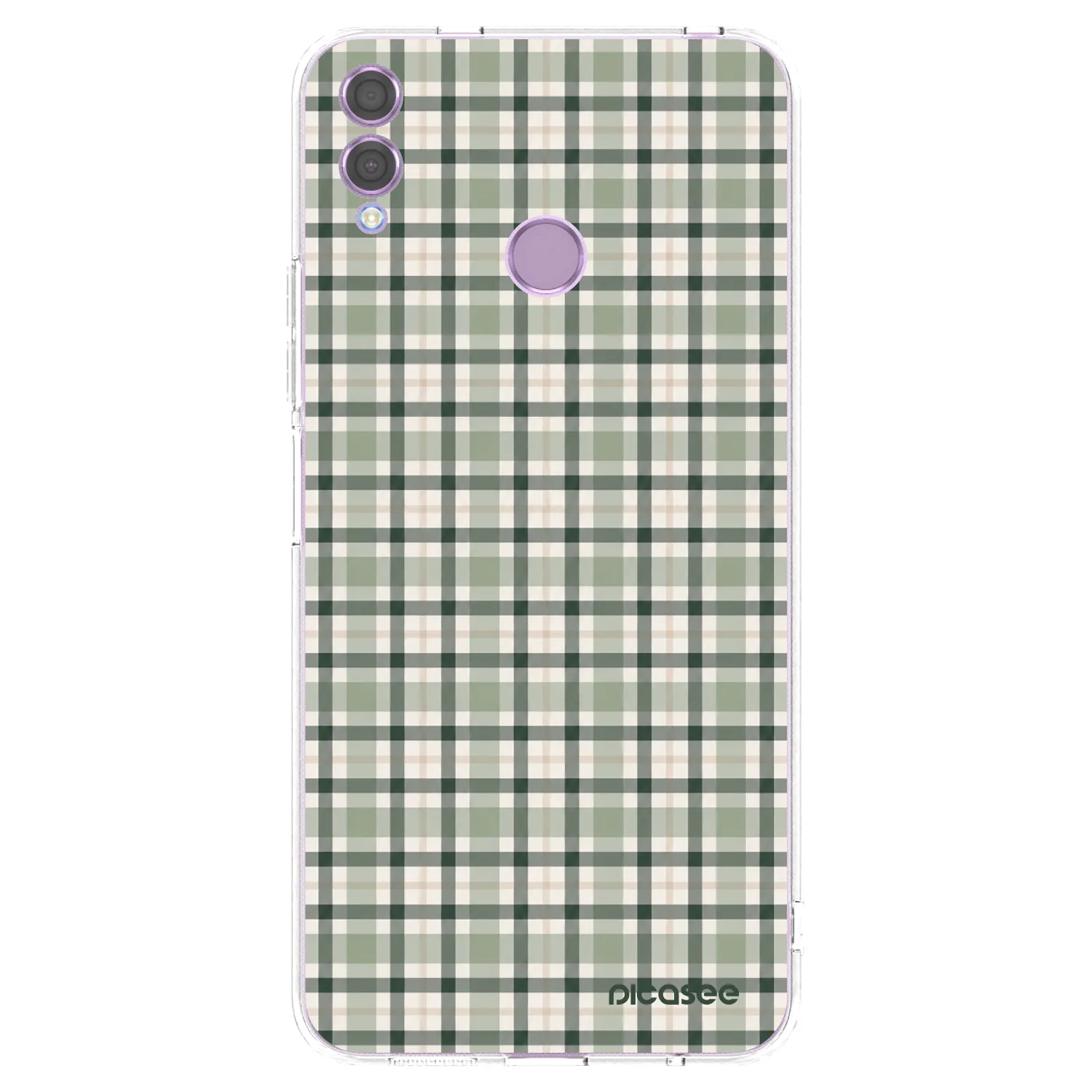 Picasee silikonski prozorni ovitek za Honor 8X - Sage Tartan