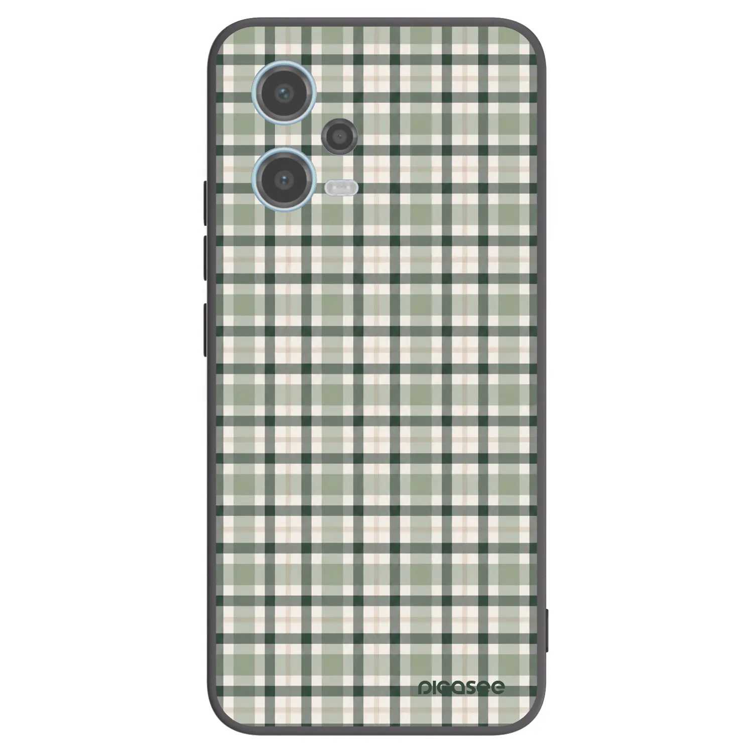Picasee silikonski črni ovitek za Xiaomi Redmi Note 12 5G - Sage Tartan