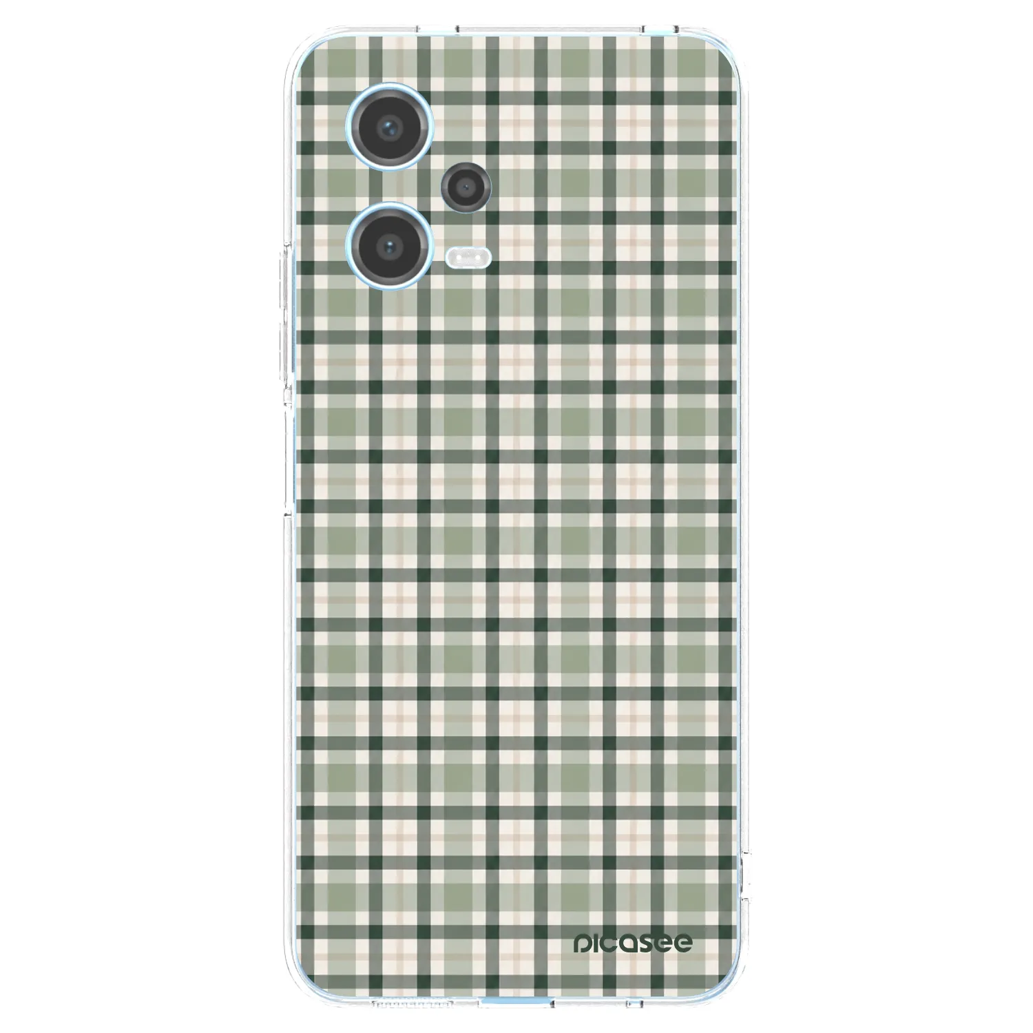 Picasee silikonski prozorni ovitek za Xiaomi Redmi Note 12 5G - Sage Tartan