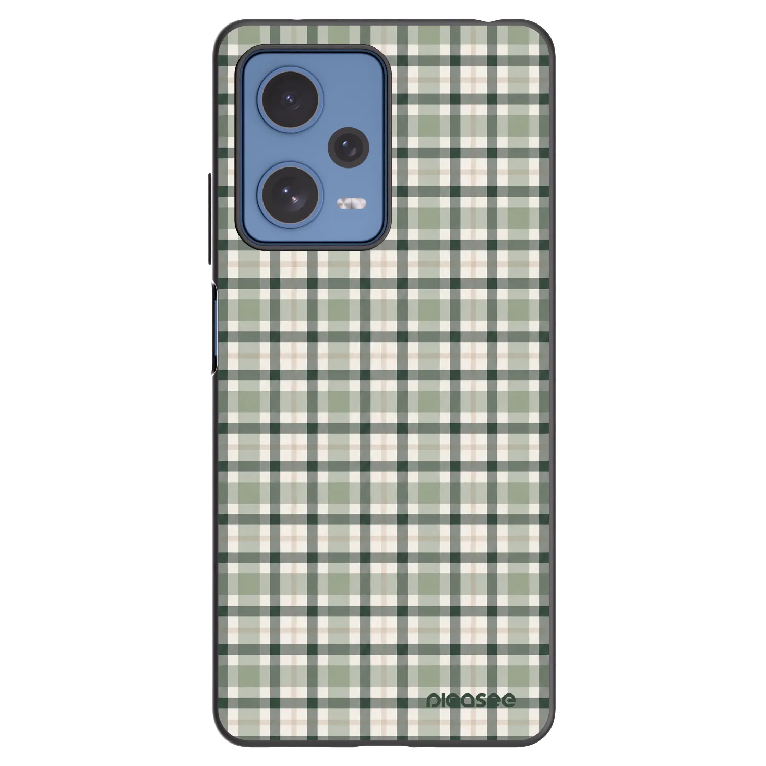 Picasee silikonski črni ovitek za Xiaomi Redmi Note 12 Pro 5G - Sage Tartan