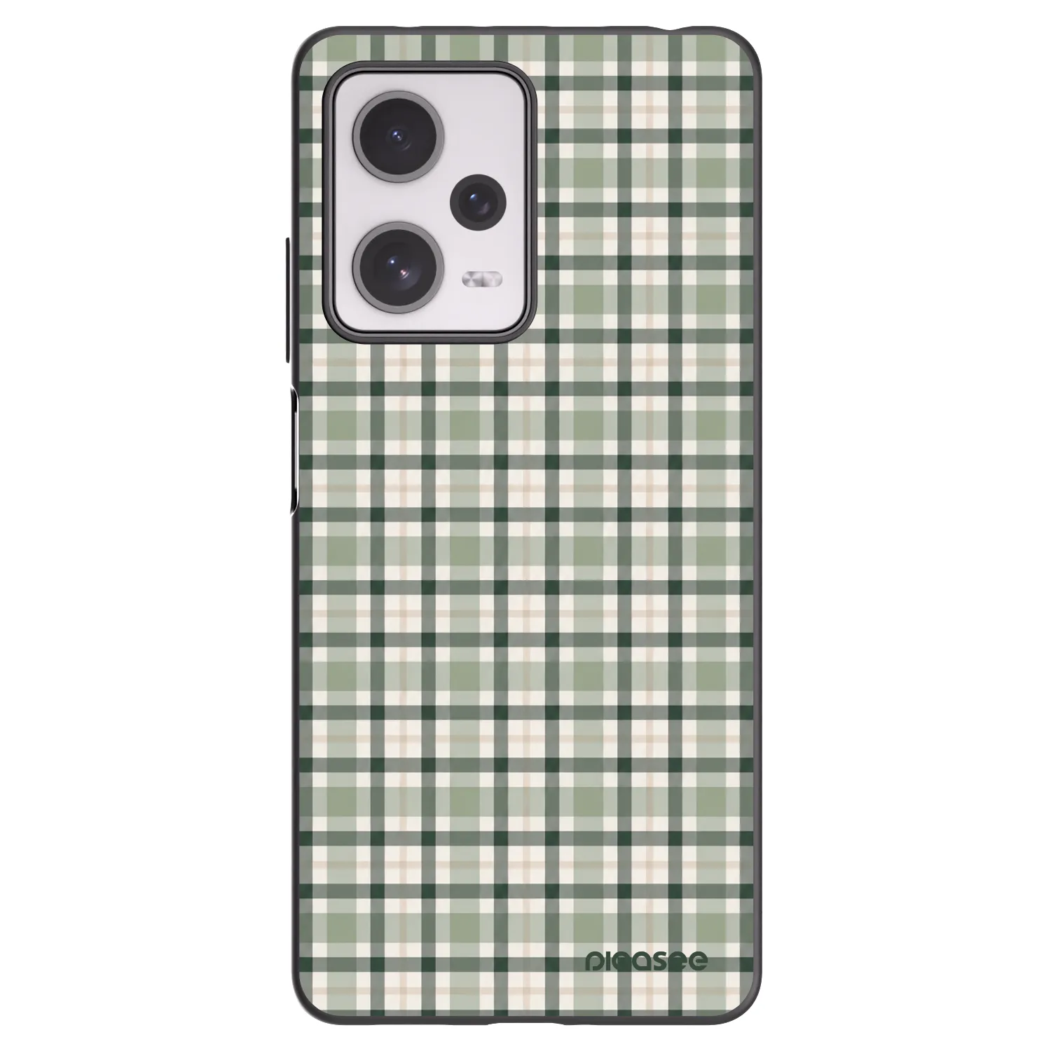 Picasee silikonski črni ovitek za Xiaomi Redmi Note 12 Pro+ 5G - Sage Tartan