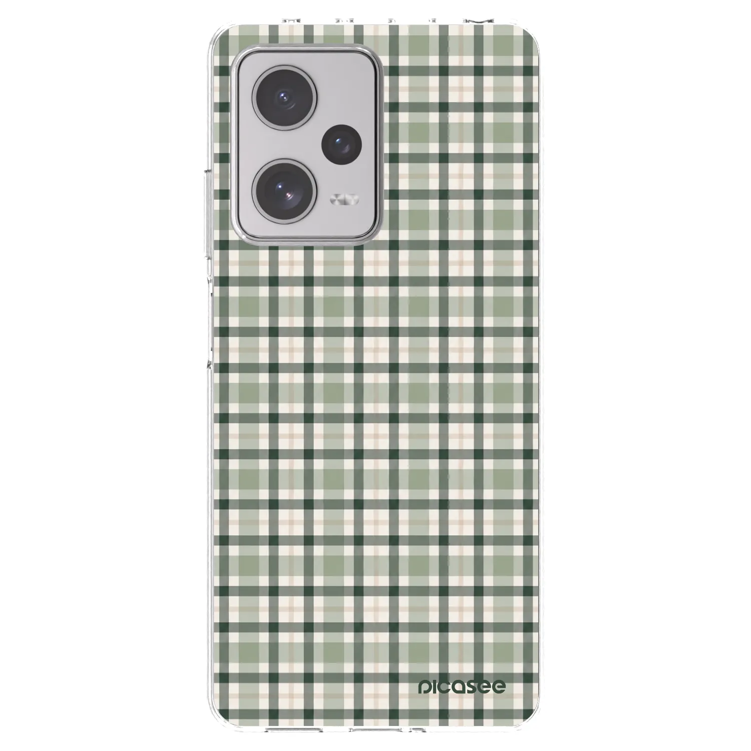 Picasee silikonski prozorni ovitek za Xiaomi Redmi Note 12 Pro+ 5G - Sage Tartan
