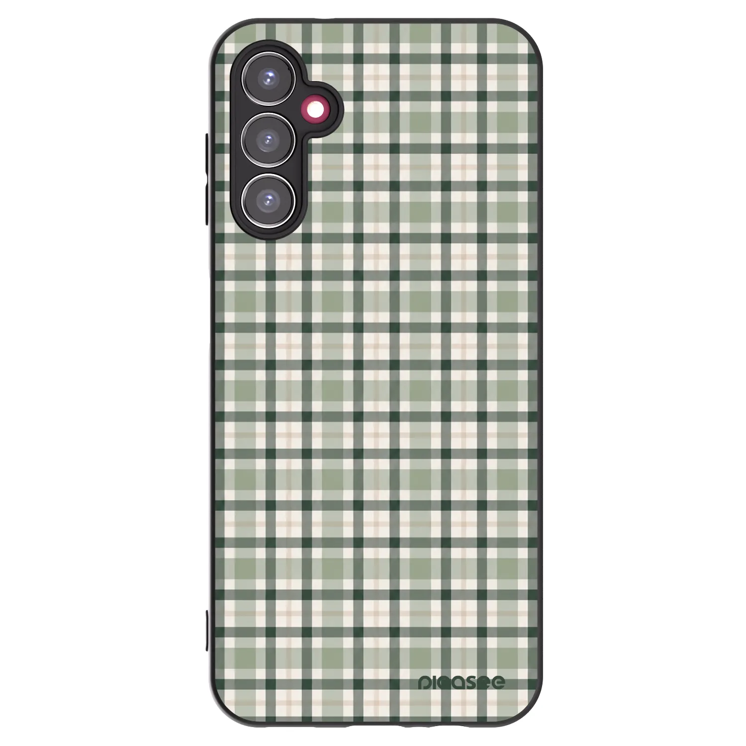 Picasee silikonski črni ovitek za Samsung Galaxy A14 4G A145R - Sage Tartan