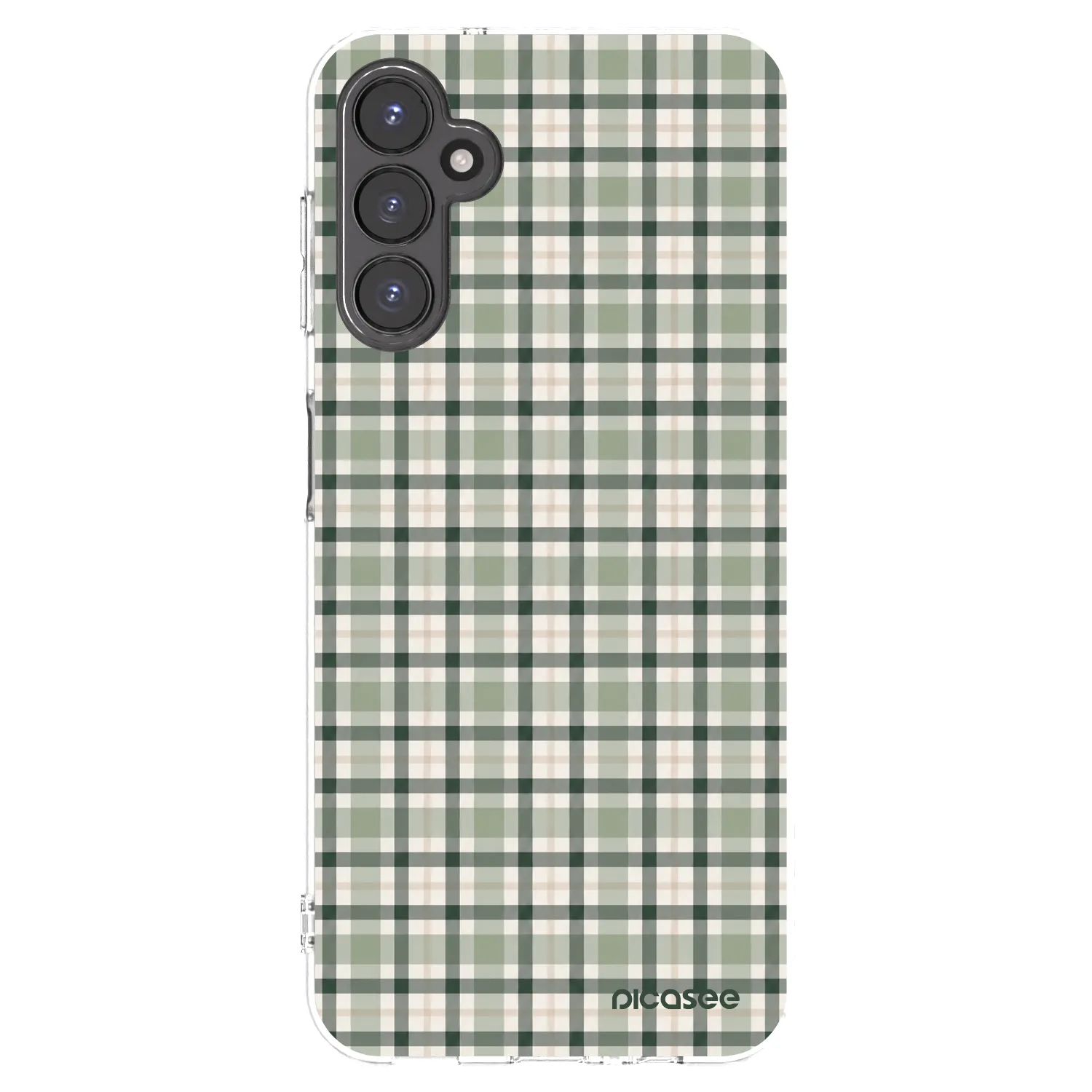 Picasee silikonski prozorni ovitek za Samsung Galaxy A14 4G A145R - Sage Tartan