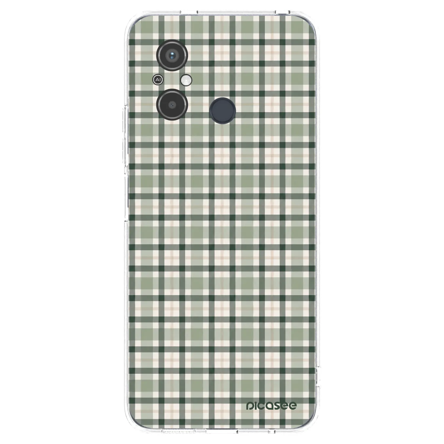 Picasee silikonski prozorni ovitek za Xiaomi Redmi 12C - Sage Tartan