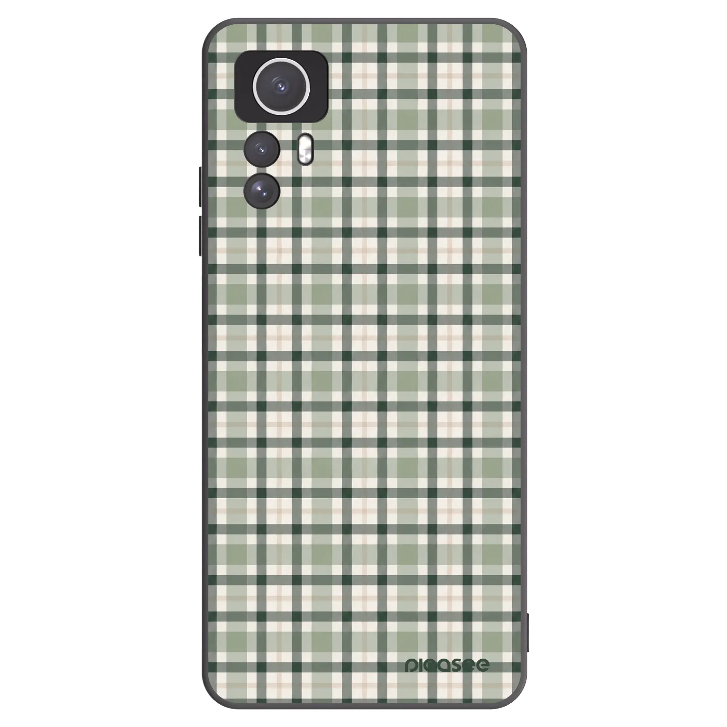 Picasee silikonski črni ovitek za Xiaomi Redmi Note 12S - Sage Tartan