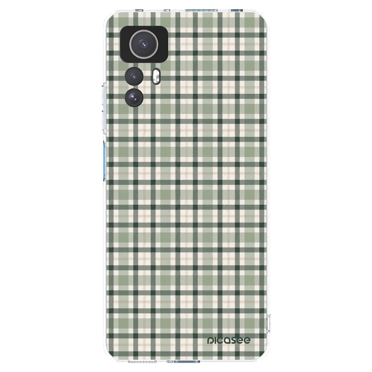 Picasee silikonski prozorni ovitek za Xiaomi Redmi Note 12S - Sage Tartan