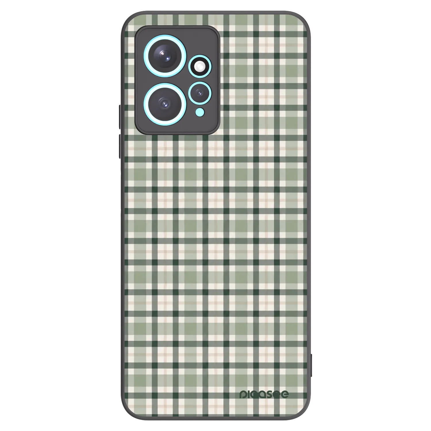 Picasee silikonski črni ovitek za Xiaomi Redmi Note 12 4G - Sage Tartan