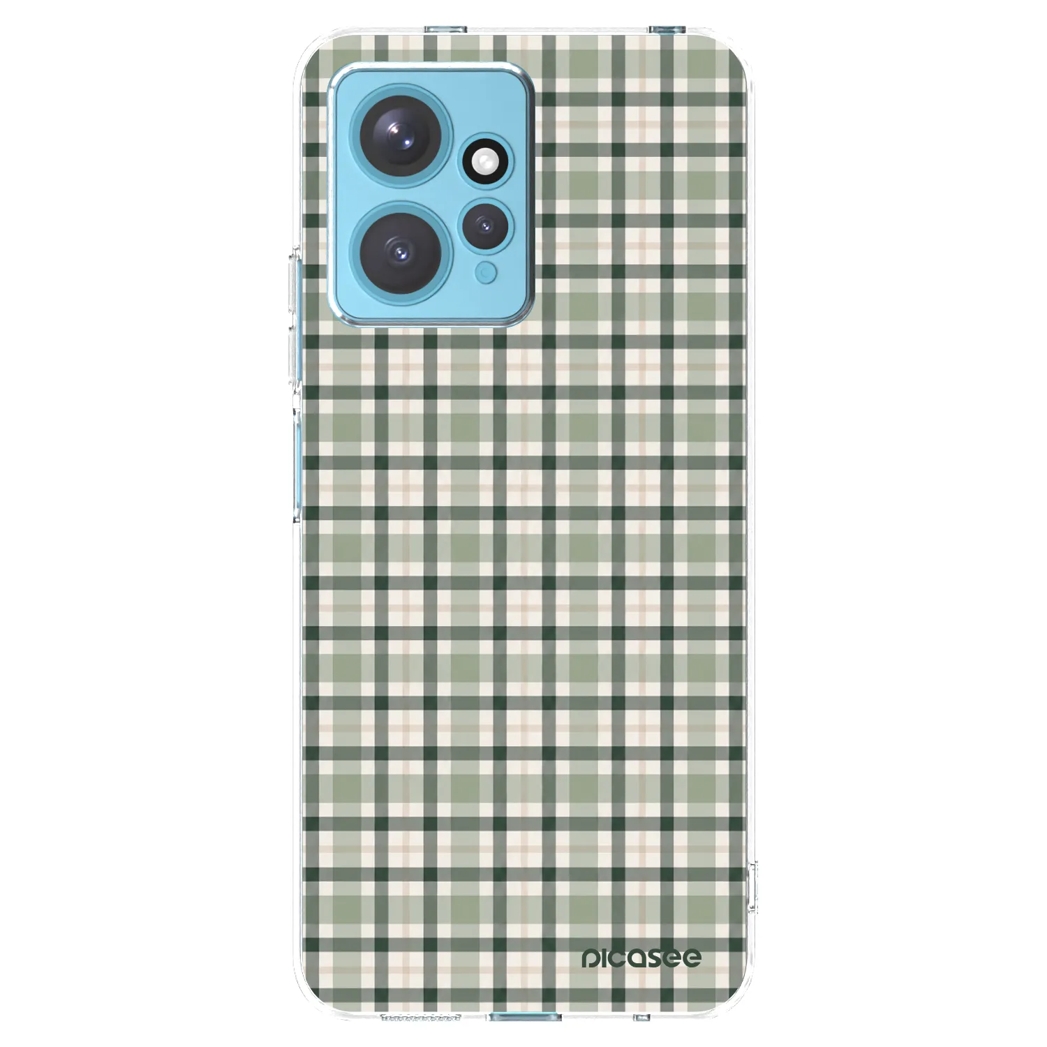 Picasee silikonski prozorni ovitek za Xiaomi Redmi Note 12 4G - Sage Tartan