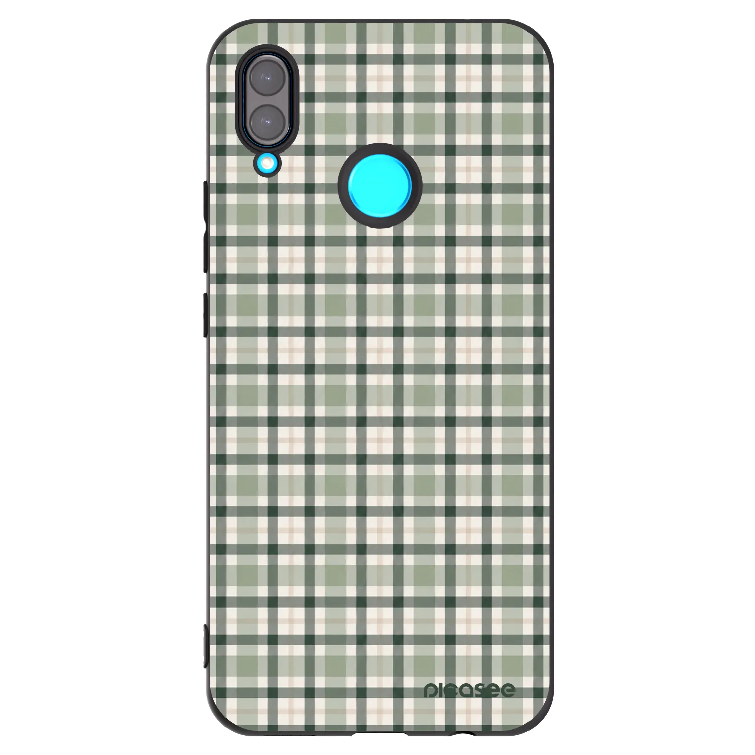 Picasee silikonski črni ovitek za Huawei Nova 3 - Sage Tartan