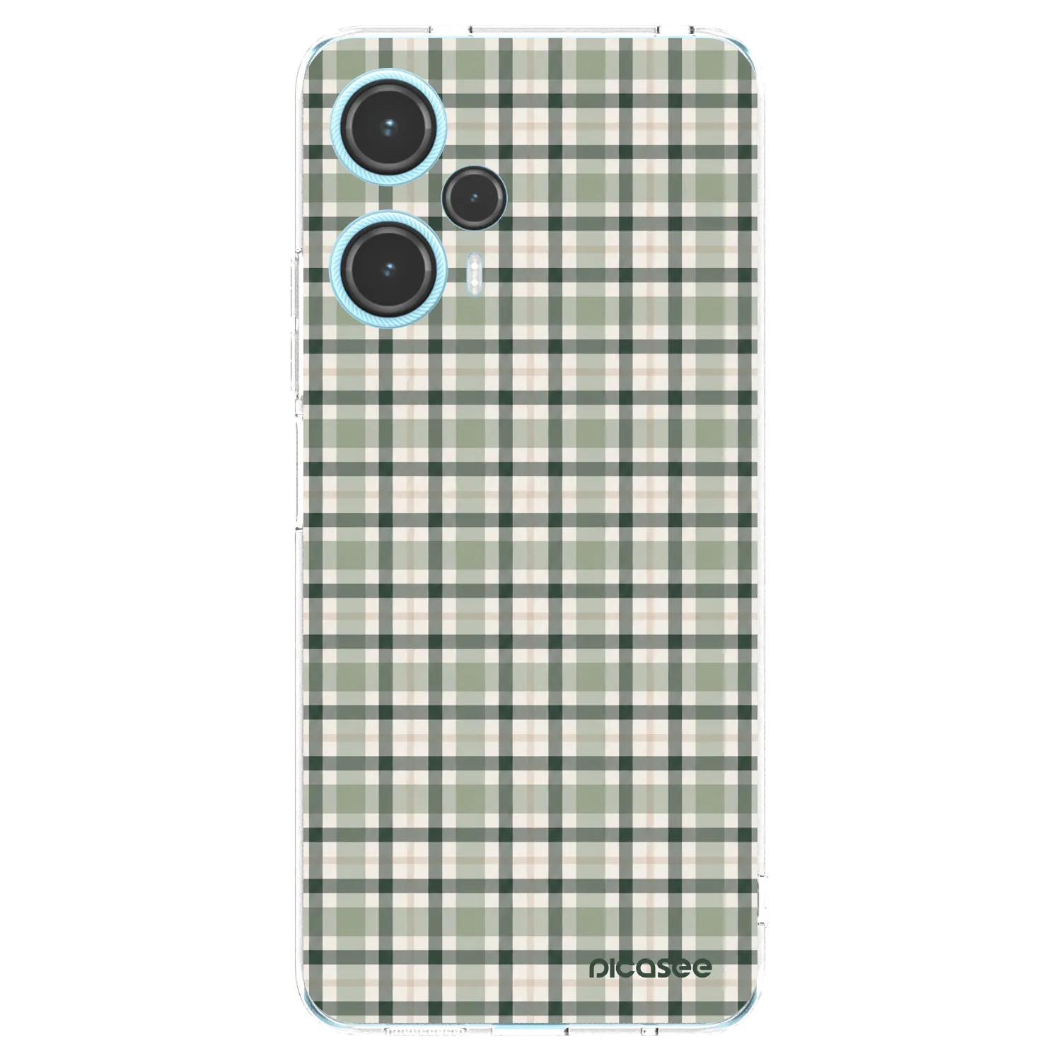 Picasee silikonski prozorni ovitek za Xiaomi Poco F5 - Sage Tartan