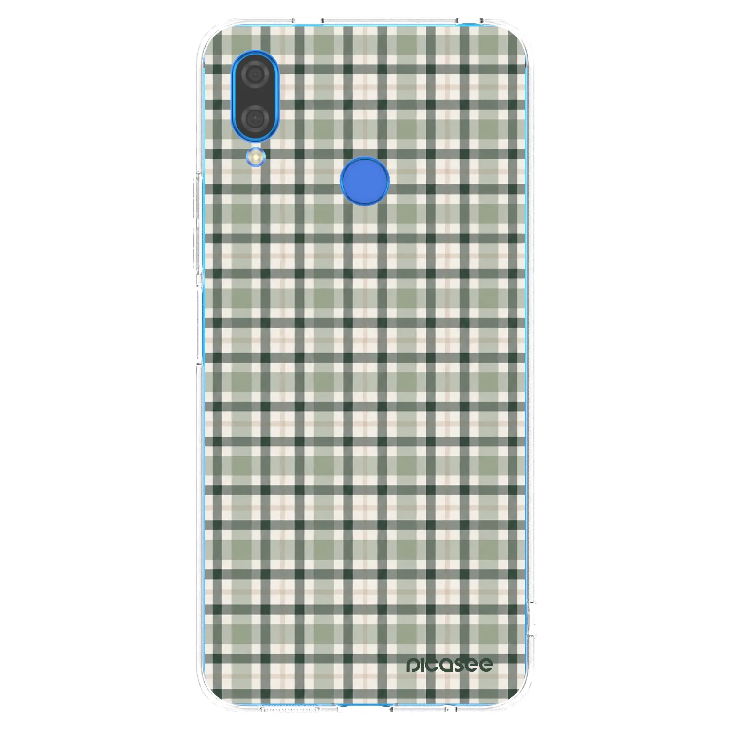 Picasee silikonski prozorni ovitek za Huawei Nova 3i - Sage Tartan