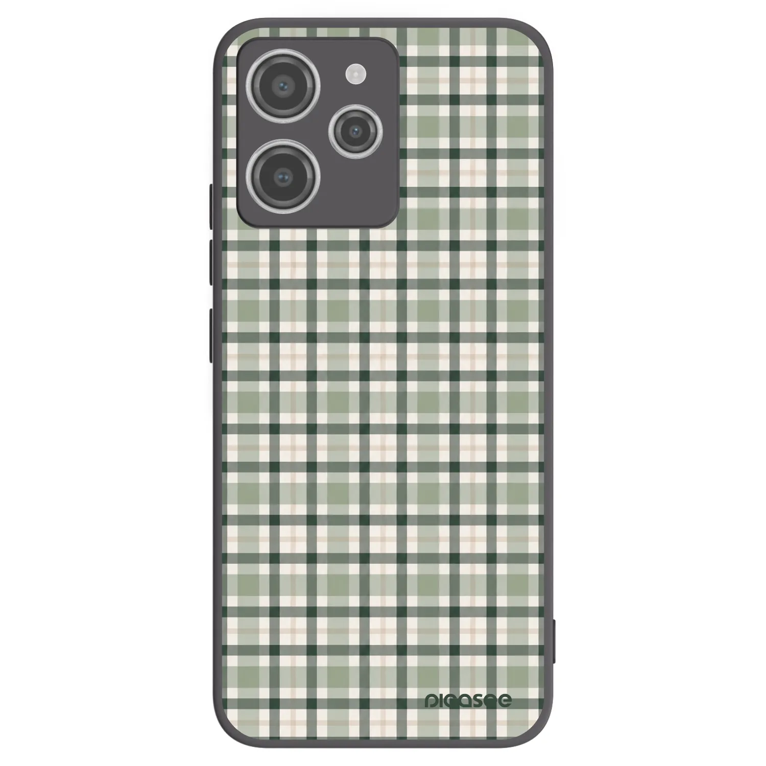 Picasee silikonski črni ovitek za Xiaomi Redmi 12 4G - Sage Tartan