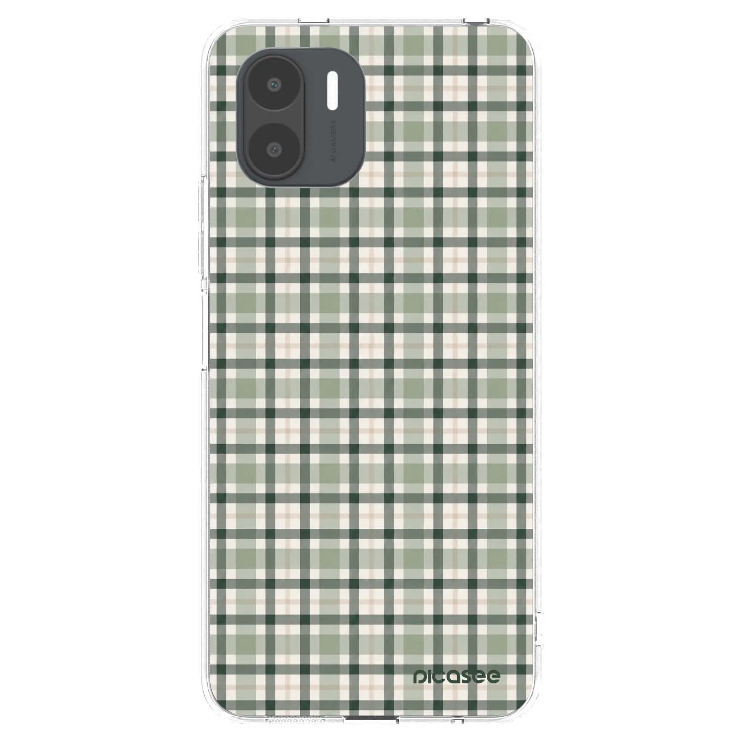 Picasee silikonski prozorni ovitek za Xiaomi Redmi A2 - Sage Tartan