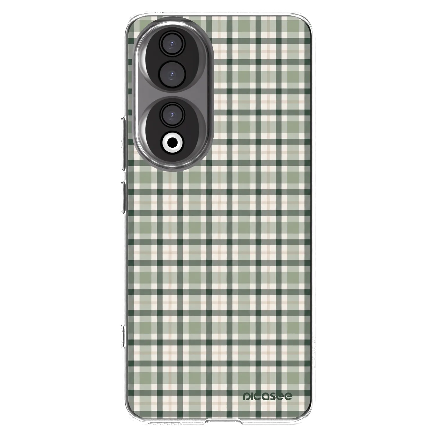 Picasee silikonski prozorni ovitek za Honor 90 5G - Sage Tartan