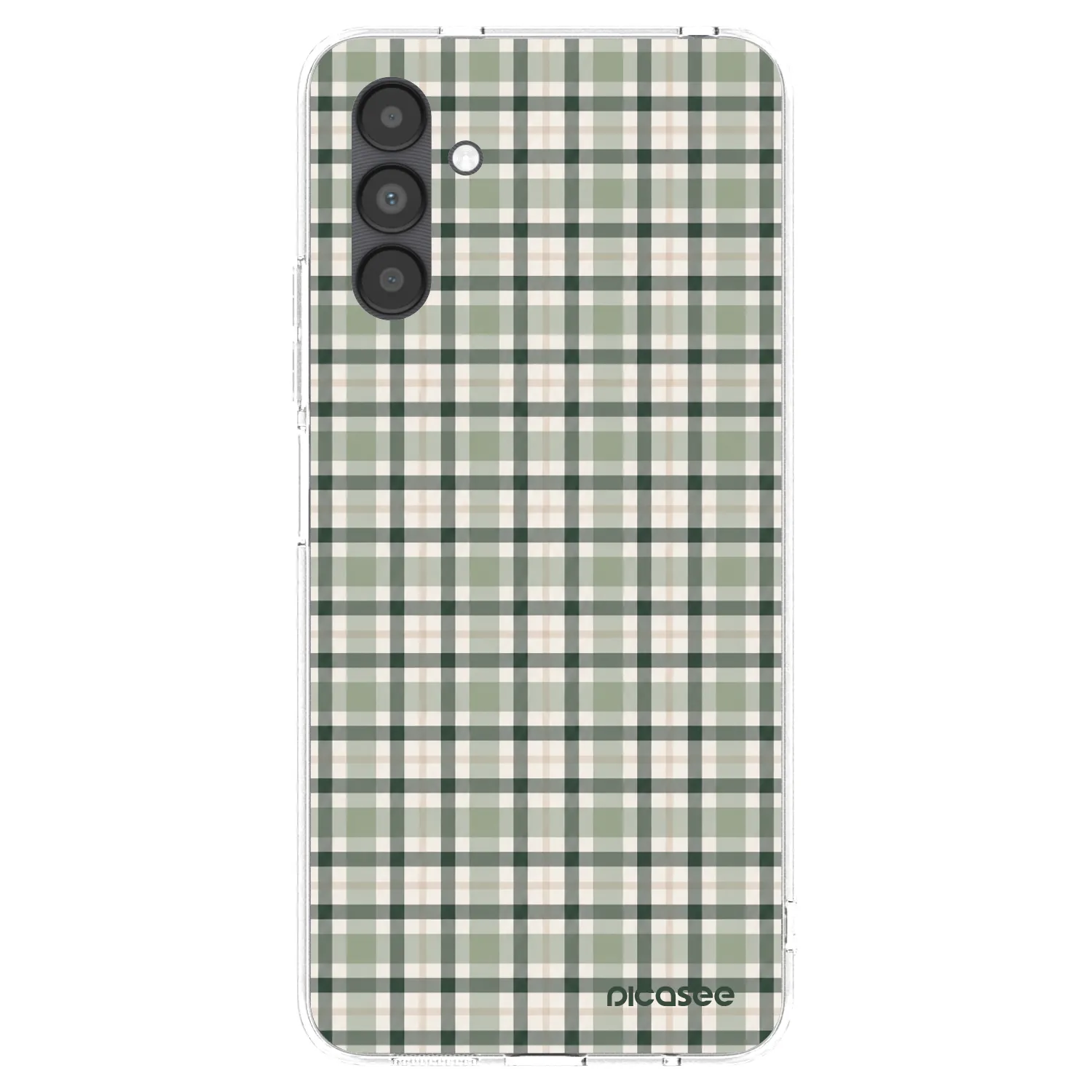 Picasee silikonski prozorni ovitek za Samsung Galaxy A04s A047F - Sage Tartan