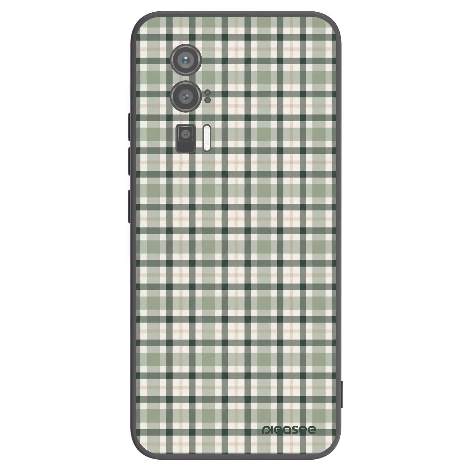 Picasee silikonski črni ovitek za Xiaomi Poco F5 Pro 5G - Sage Tartan