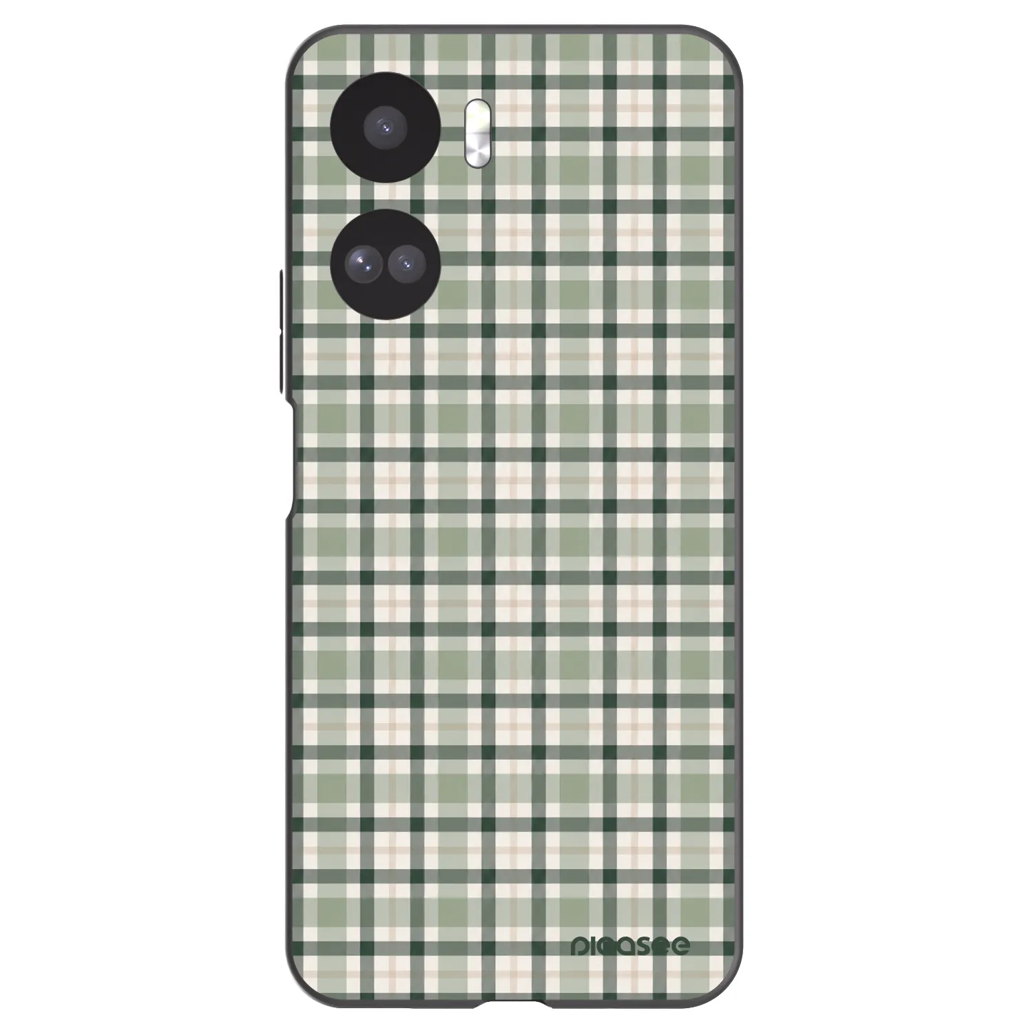 Picasee silikonski črni ovitek za Honor 90 Lite 5G - Sage Tartan