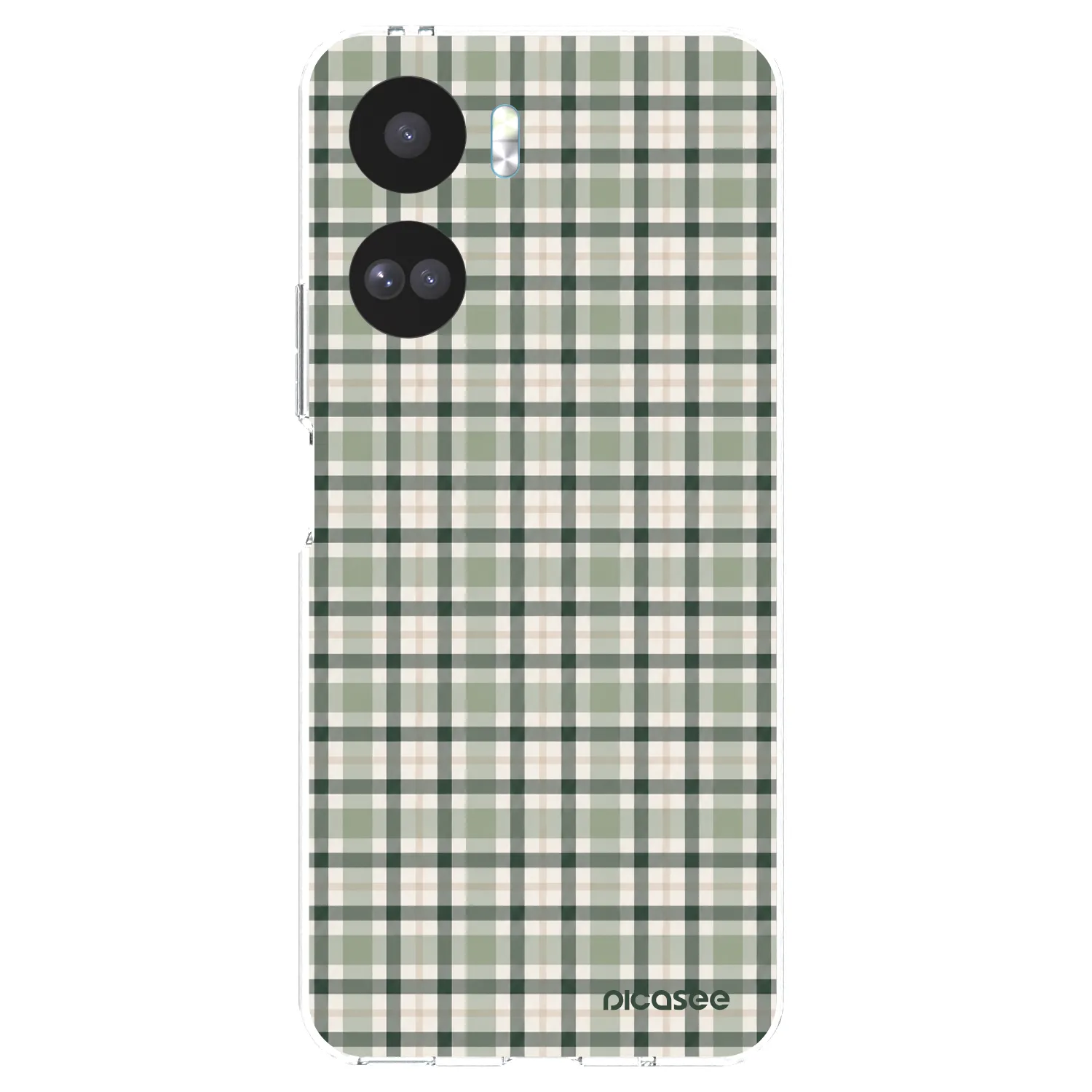 Picasee silikonski prozorni ovitek za Honor 90 Lite 5G - Sage Tartan