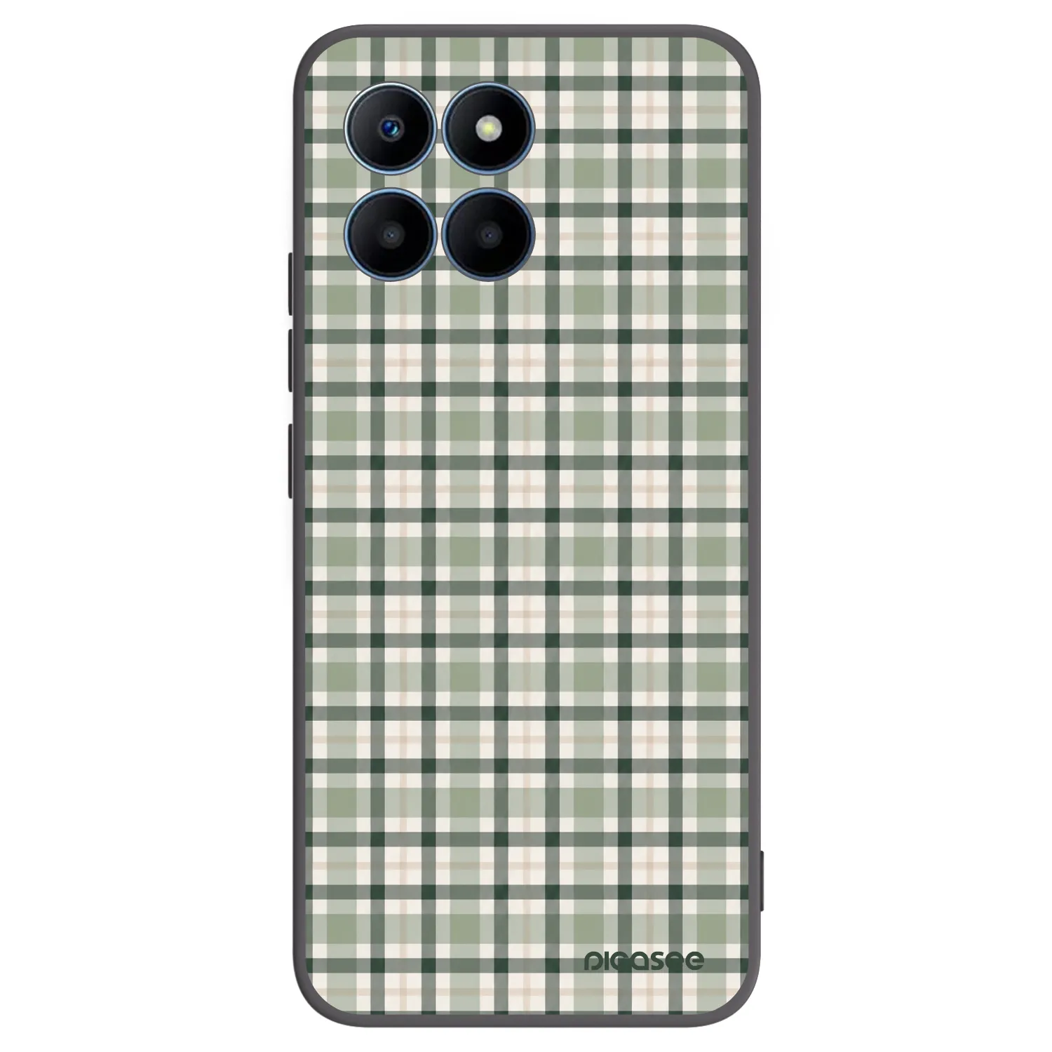 Picasee silikonski črni ovitek za Honor 70 Lite - Sage Tartan