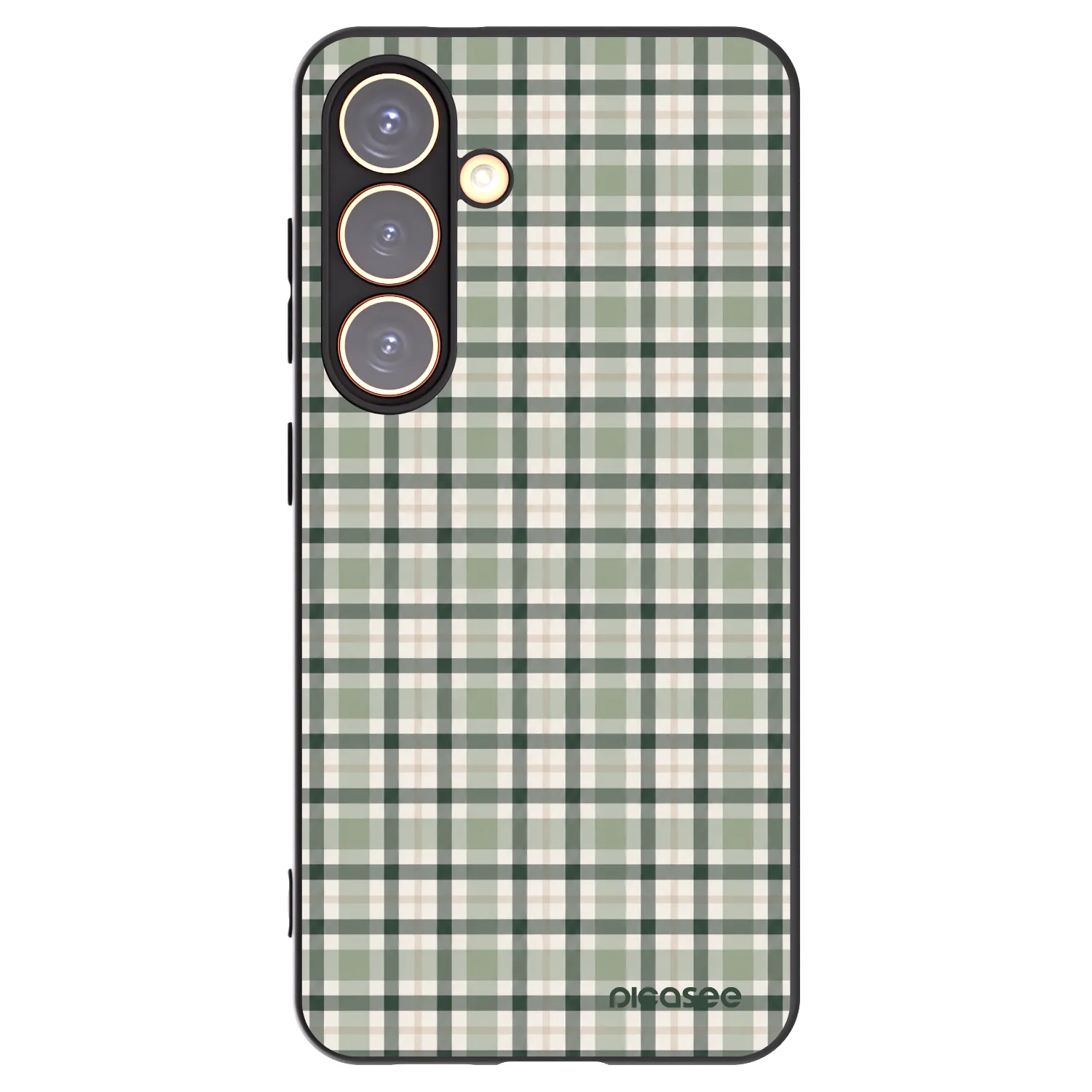 Picasee silikonski črni ovitek za Samsung Galaxy S24 S921B 5G - Sage Tartan