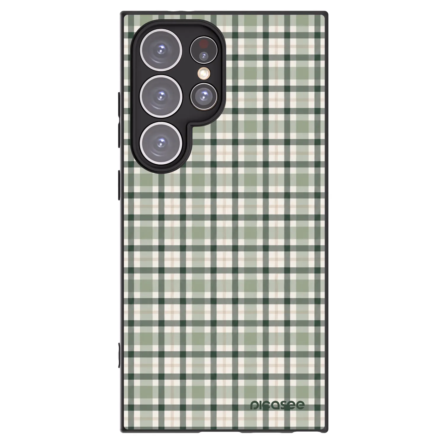 Picasee silikonski črni ovitek za Samsung Galaxy S24 Ultra S928B 5G - Sage Tartan