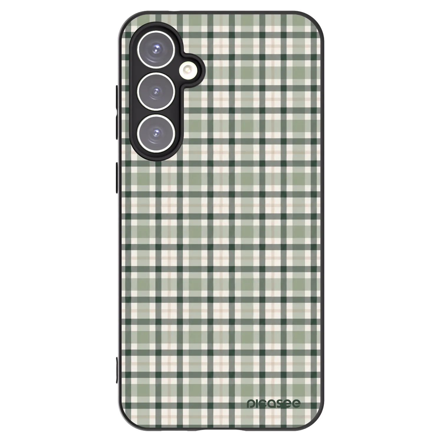 Picasee silikonski črni ovitek za Samsung Galaxy S23 FE S711B - Sage Tartan