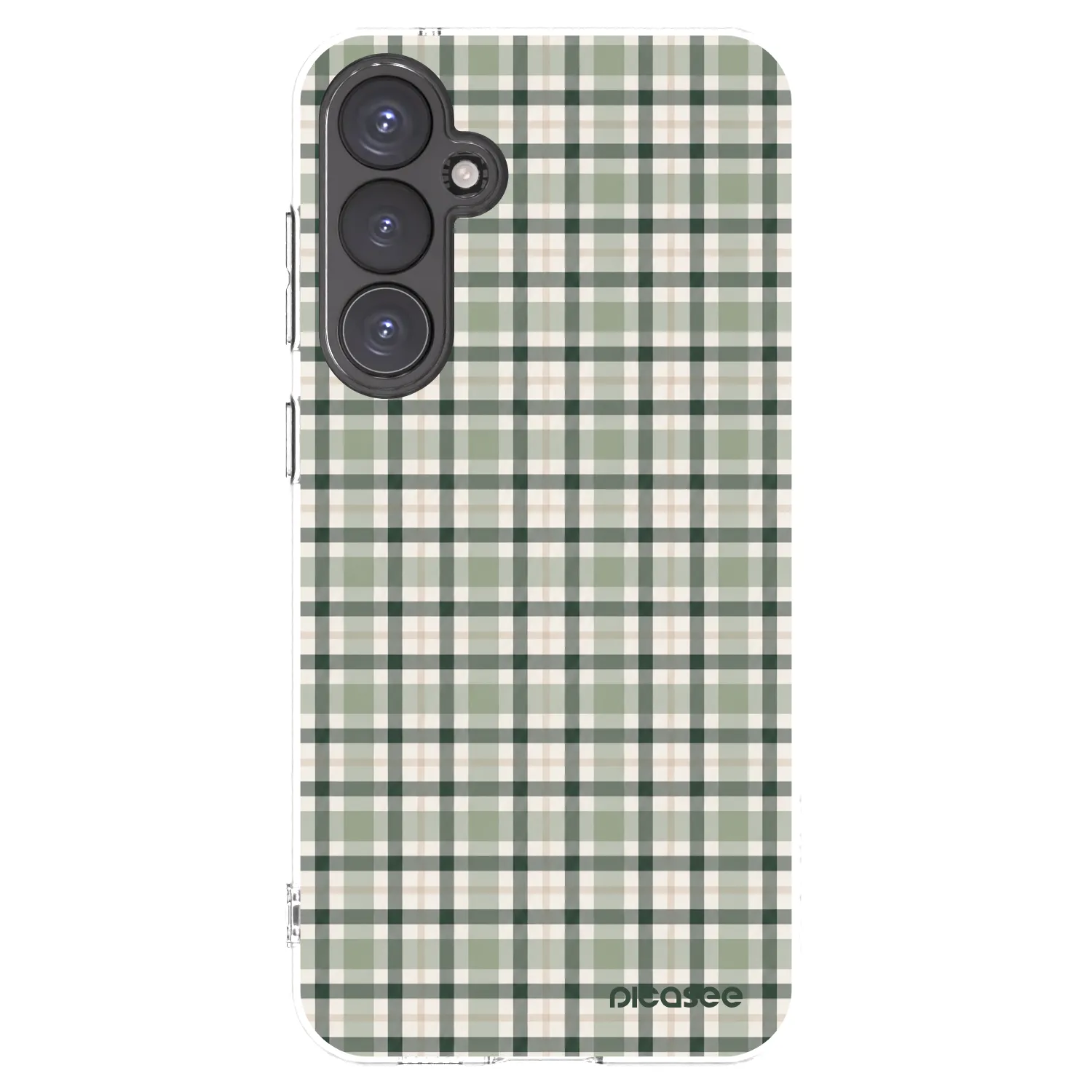 Picasee silikonski prozorni ovitek za Samsung Galaxy S23 FE S711B - Sage Tartan