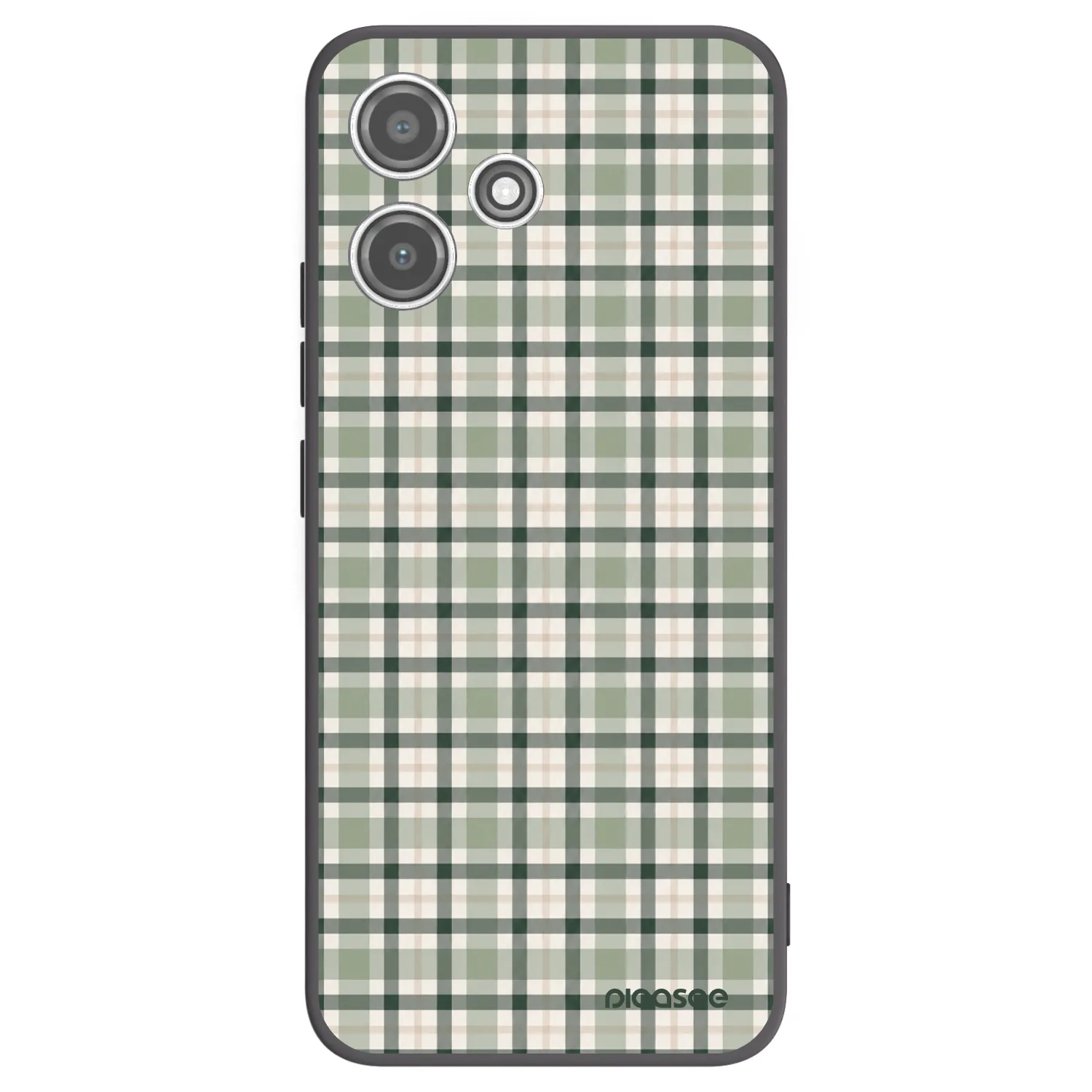 Picasee silikonski črni ovitek za Xiaomi Redmi 12 5G - Sage Tartan
