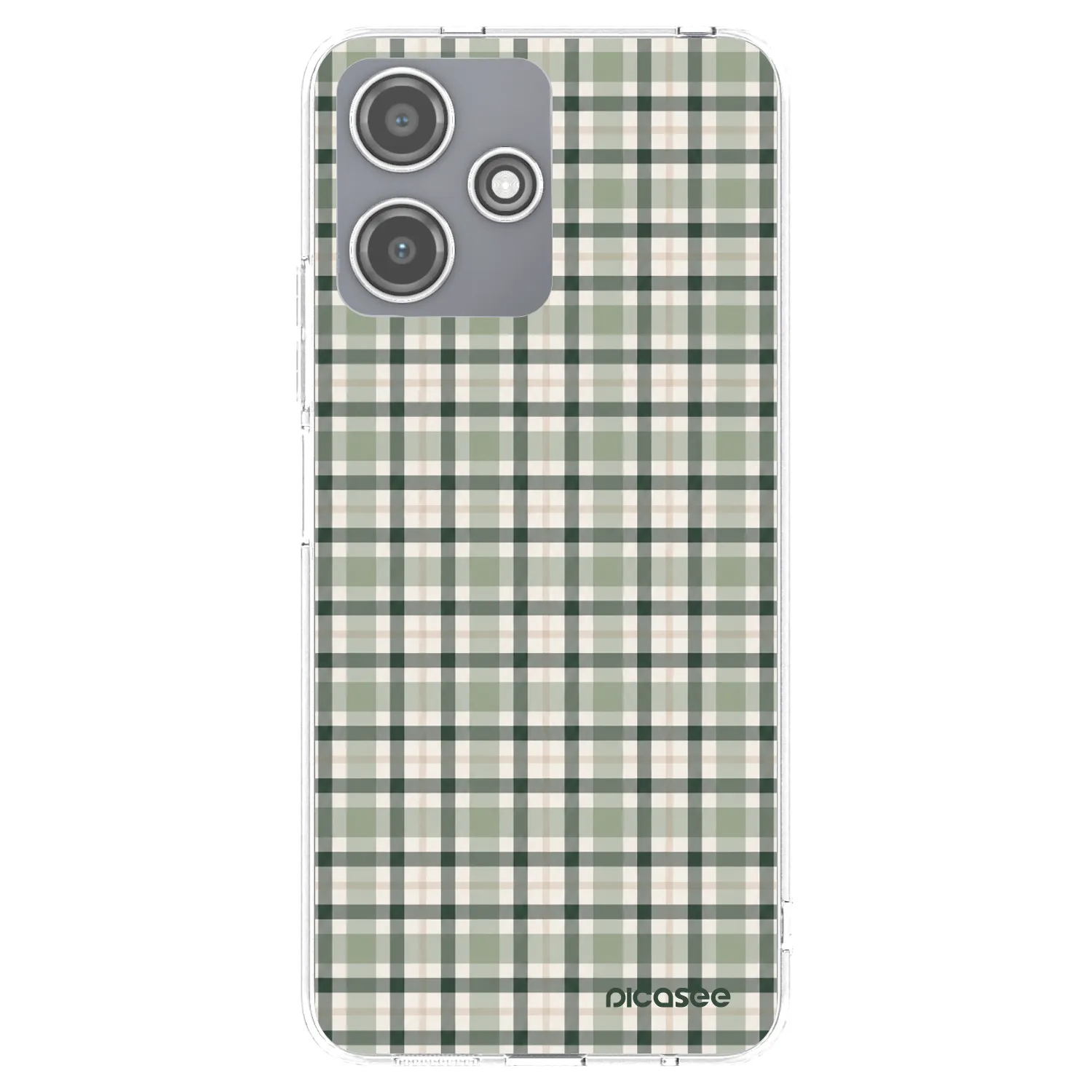 Picasee silikonski prozorni ovitek za Xiaomi Redmi 12 5G - Sage Tartan