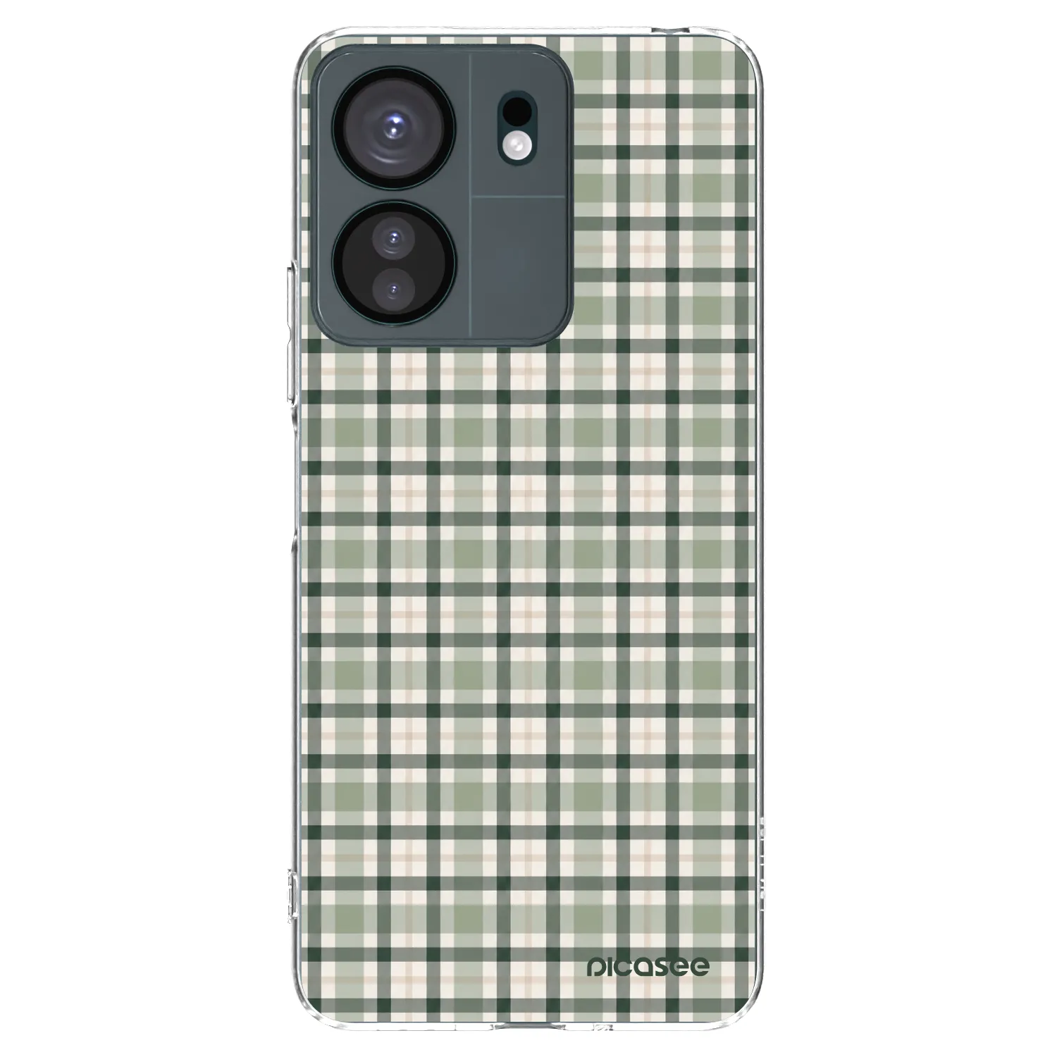 Picasee silikonski prozorni ovitek za Xiaomi Redmi 13C 4G - Sage Tartan