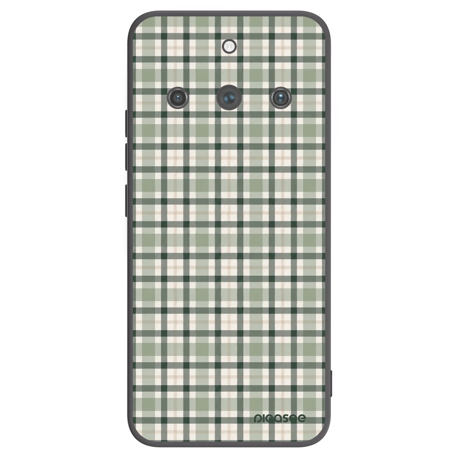 Picasee silikonski črni ovitek za Realme 11 Pro+ - Sage Tartan