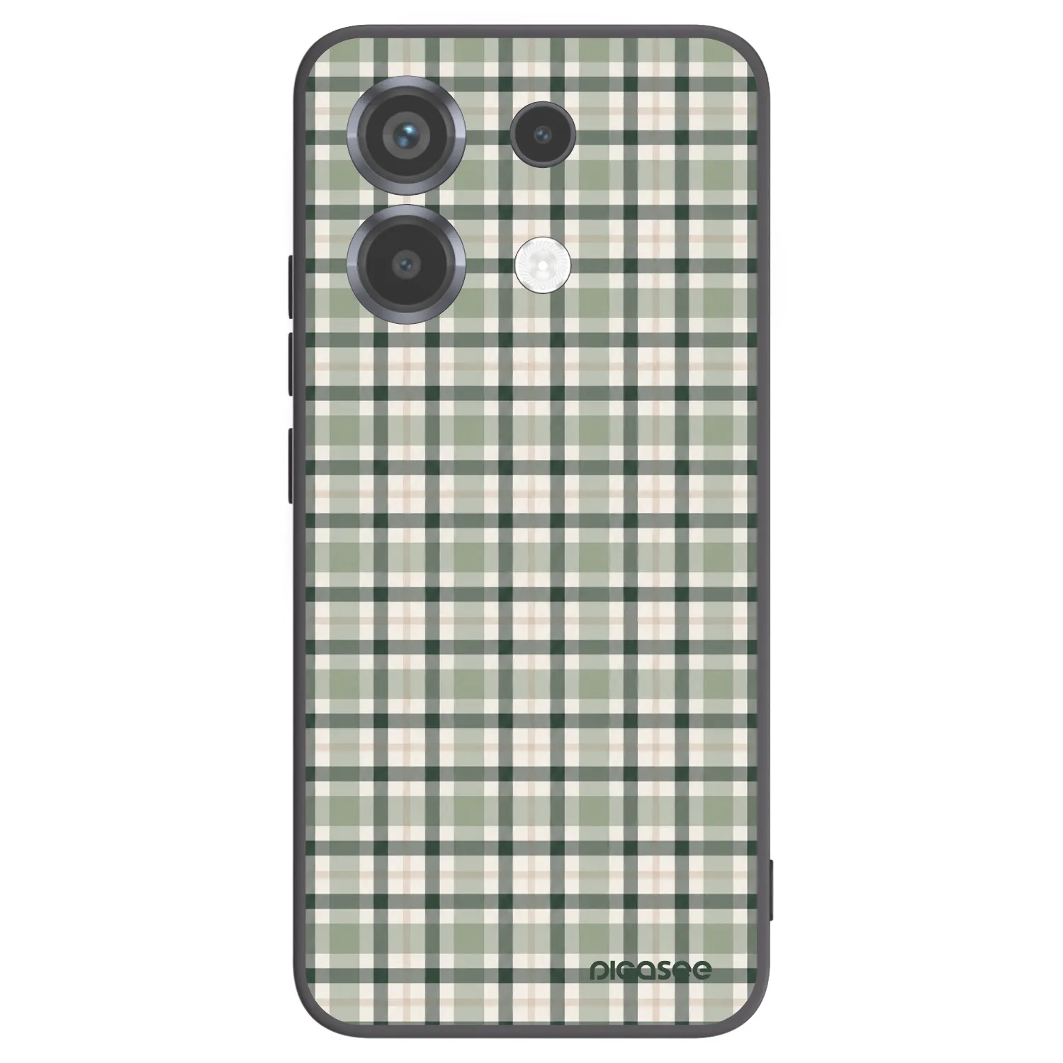 Picasee silikonski črni ovitek za Xiaomi Poco X6 - Sage Tartan