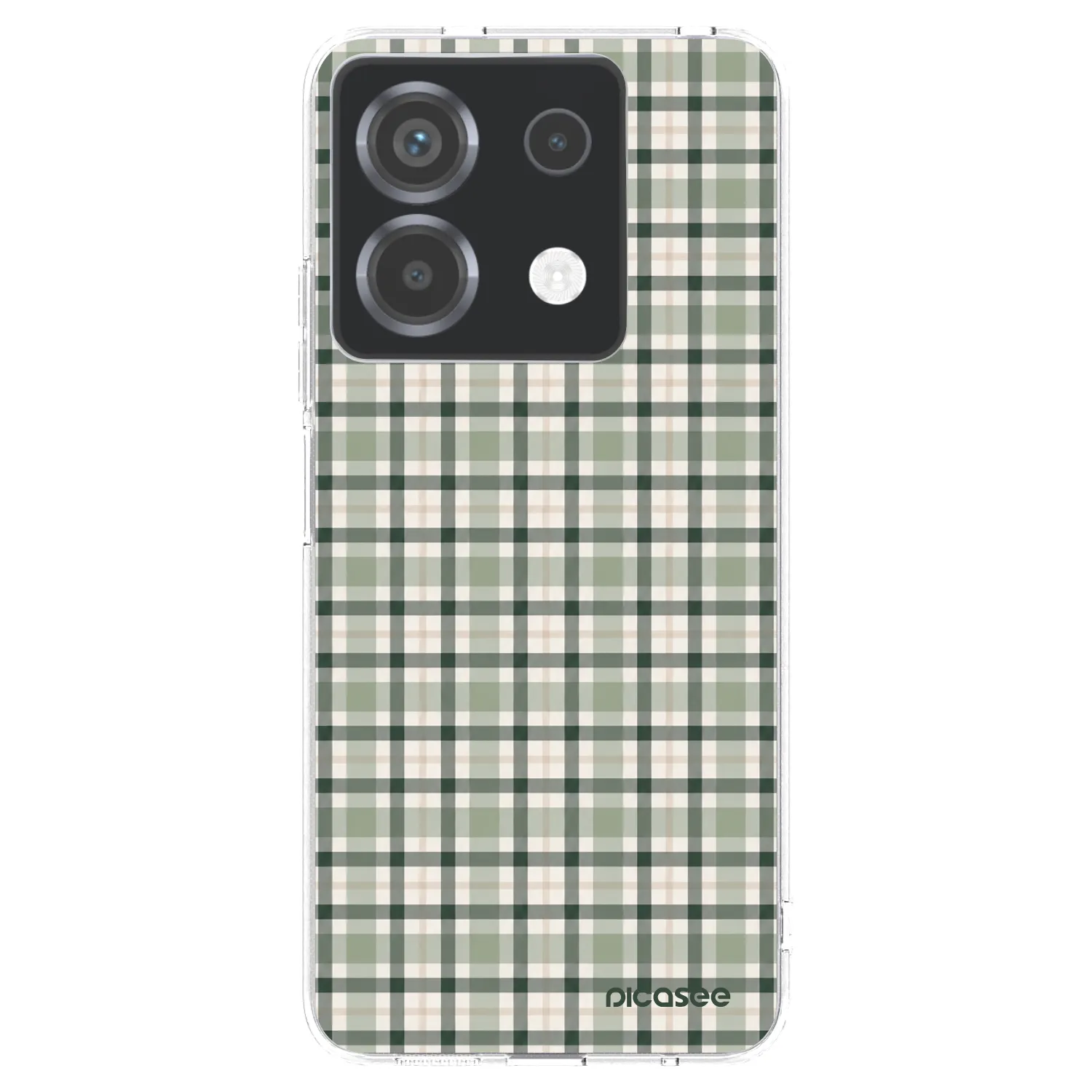 Picasee silikonski prozorni ovitek za Xiaomi Poco X6 - Sage Tartan