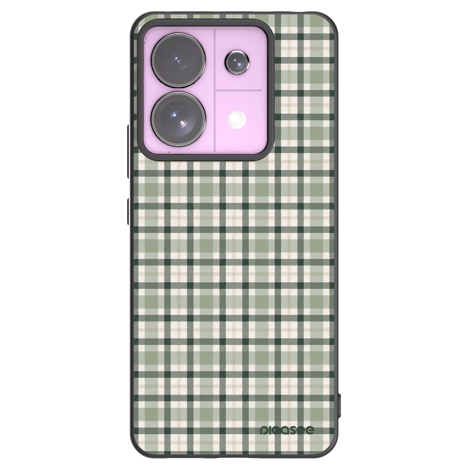 Picasee silikonski črni ovitek za Xiaomi Redmi Note 13 Pro 5G - Sage Tartan
