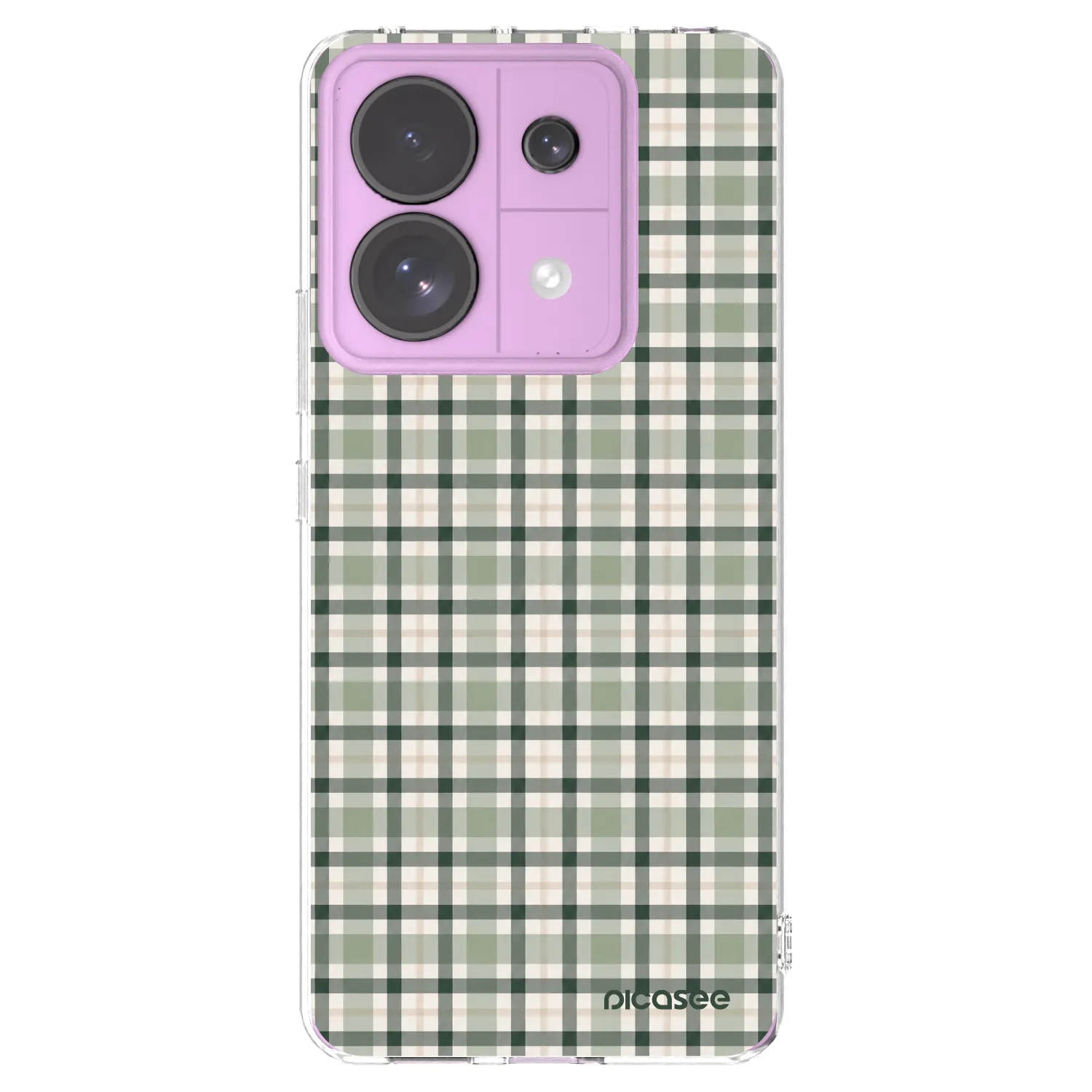 Picasee silikonski prozorni ovitek za Xiaomi Redmi Note 13 Pro 5G - Sage Tartan