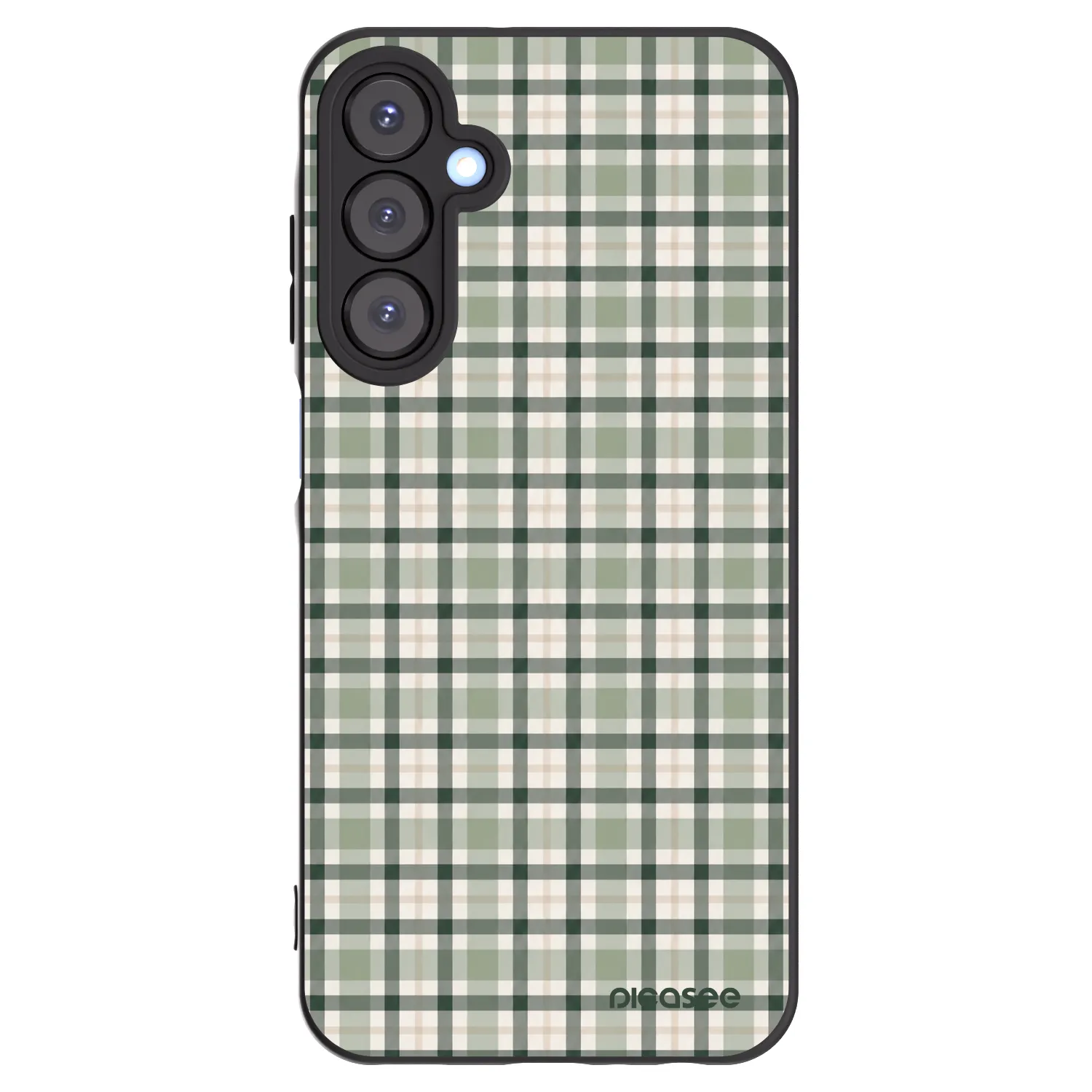 Picasee silikonski črni ovitek za Samsung Galaxy A25 A256B 5G - Sage Tartan