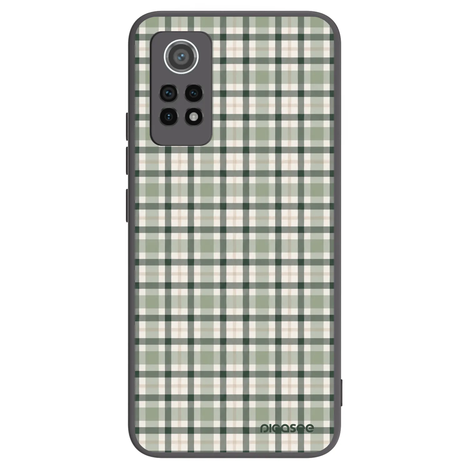 Picasee silikonski črni ovitek za Xiaomi Redmi Note 12 Pro 4G - Sage Tartan