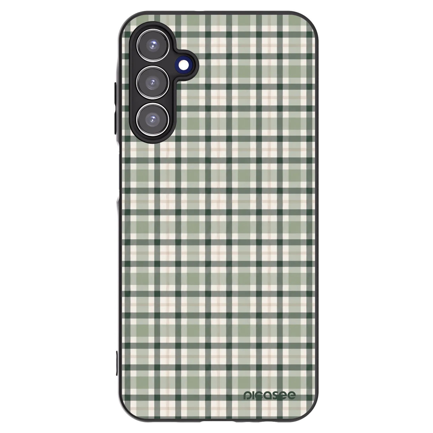 Picasee silikonski črni ovitek za Samsung Galaxy A15 A155F 4G - Sage Tartan