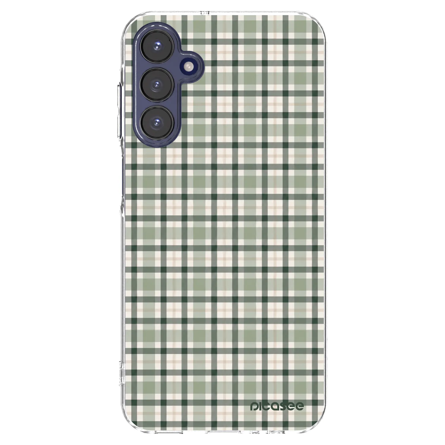 Picasee silikonski prozorni ovitek za Samsung Galaxy A15 A155F 4G - Sage Tartan