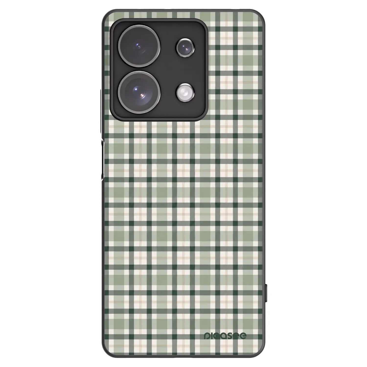 Picasee silikonski črni ovitek za Xiaomi Redmi Note 13 Pro 4G - Sage Tartan