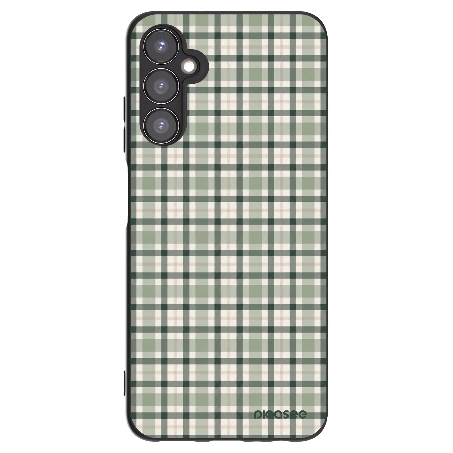 Picasee silikonski črni ovitek za Samsung Galaxy A05s A057G - Sage Tartan