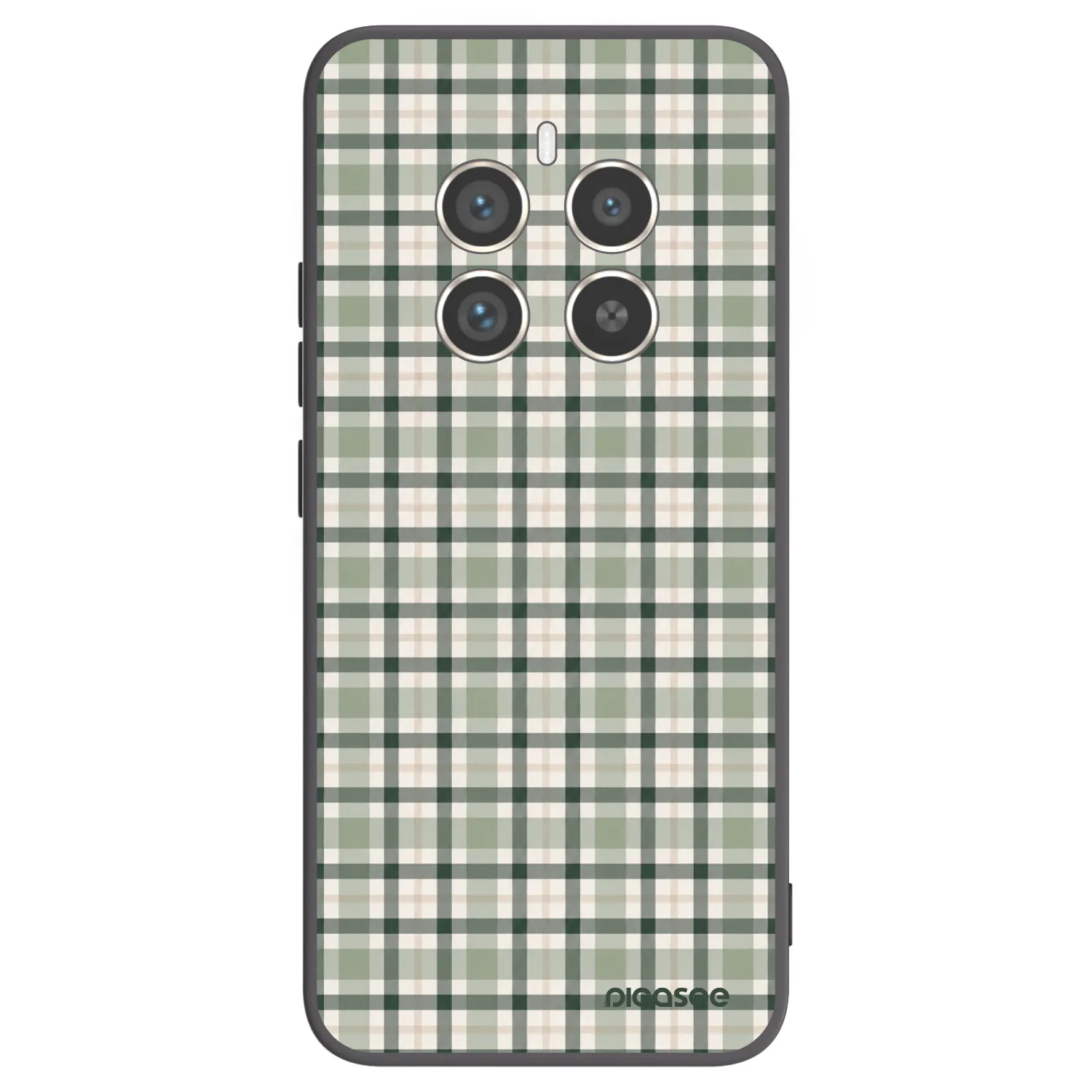 Picasee silikonski črni ovitek za Realme 12 Pro 5G - Sage Tartan