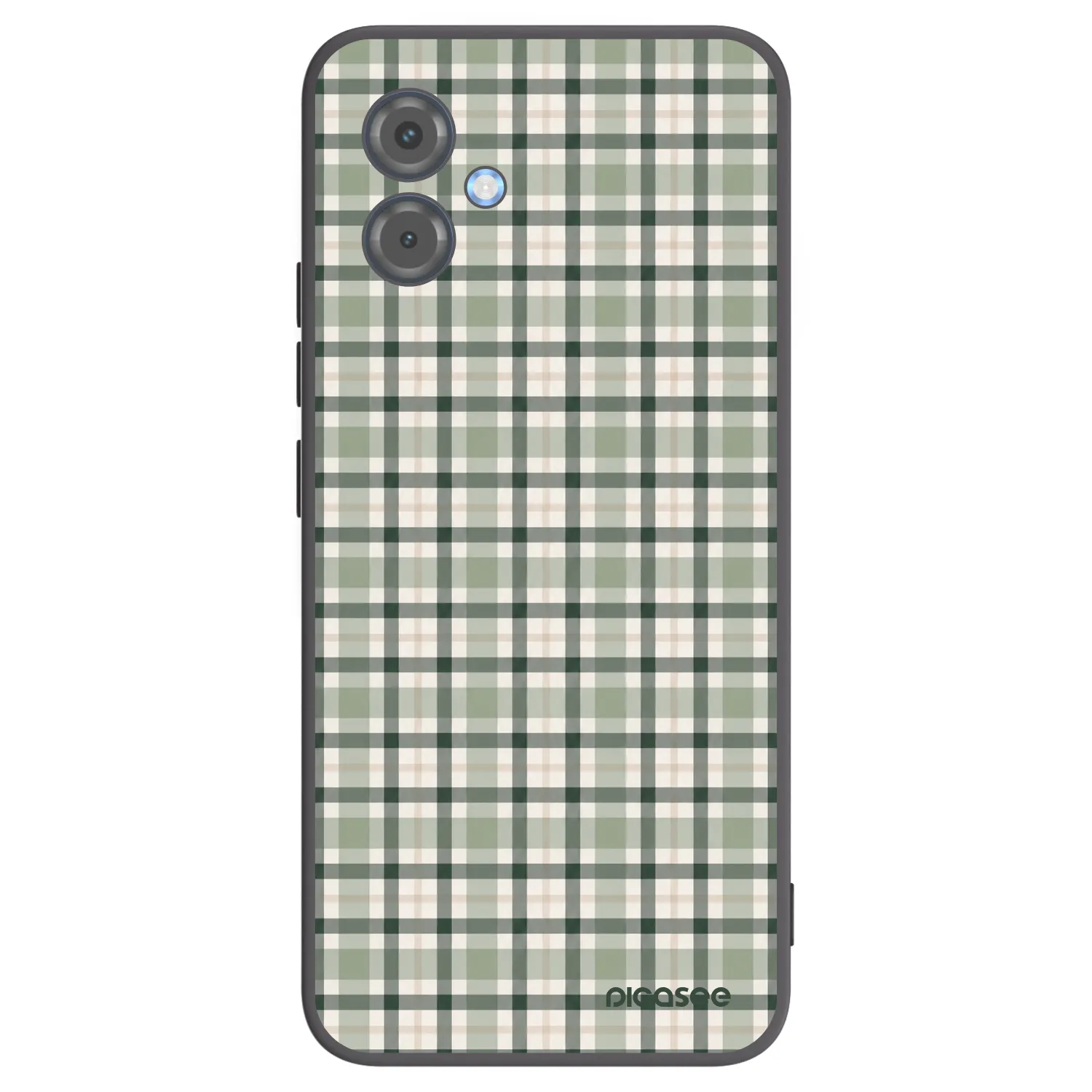 Picasee silikonski črni ovitek za Motorola Moto G14 - Sage Tartan
